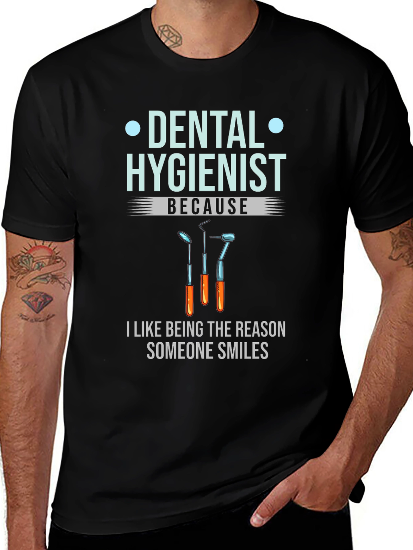 Dental Hygienist T-Shirt - Because I Like Smiles!