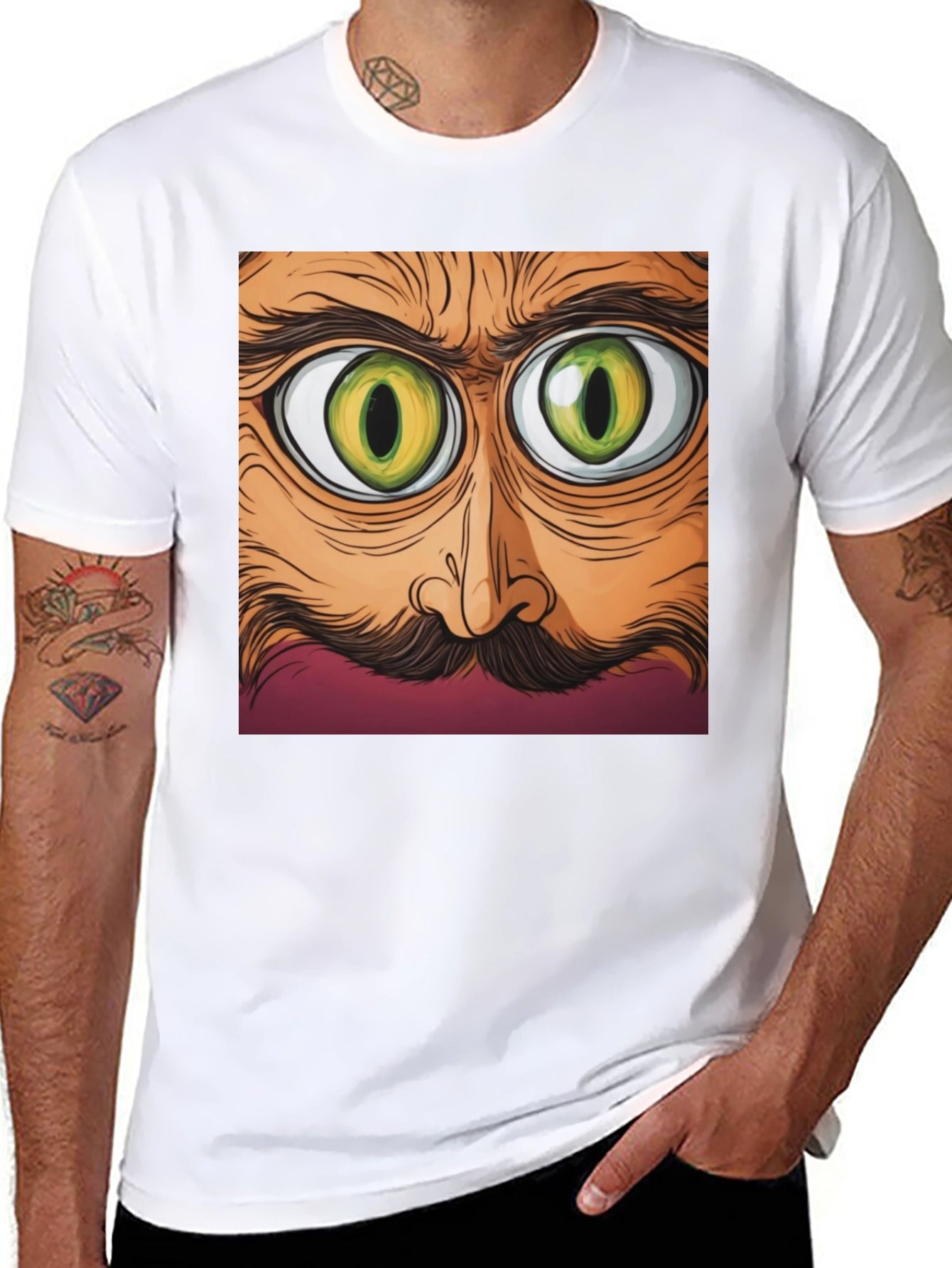 Eyes Graphic Black T-Shirt