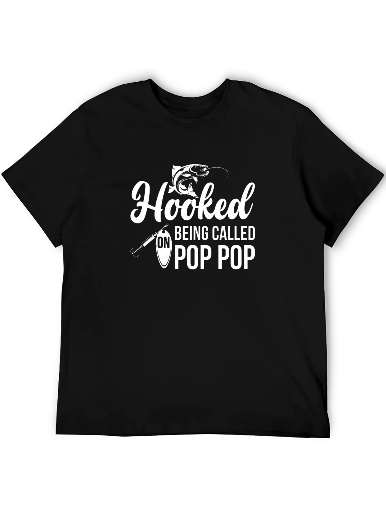 Hooked on Pop Pop Fishing T-Shirt