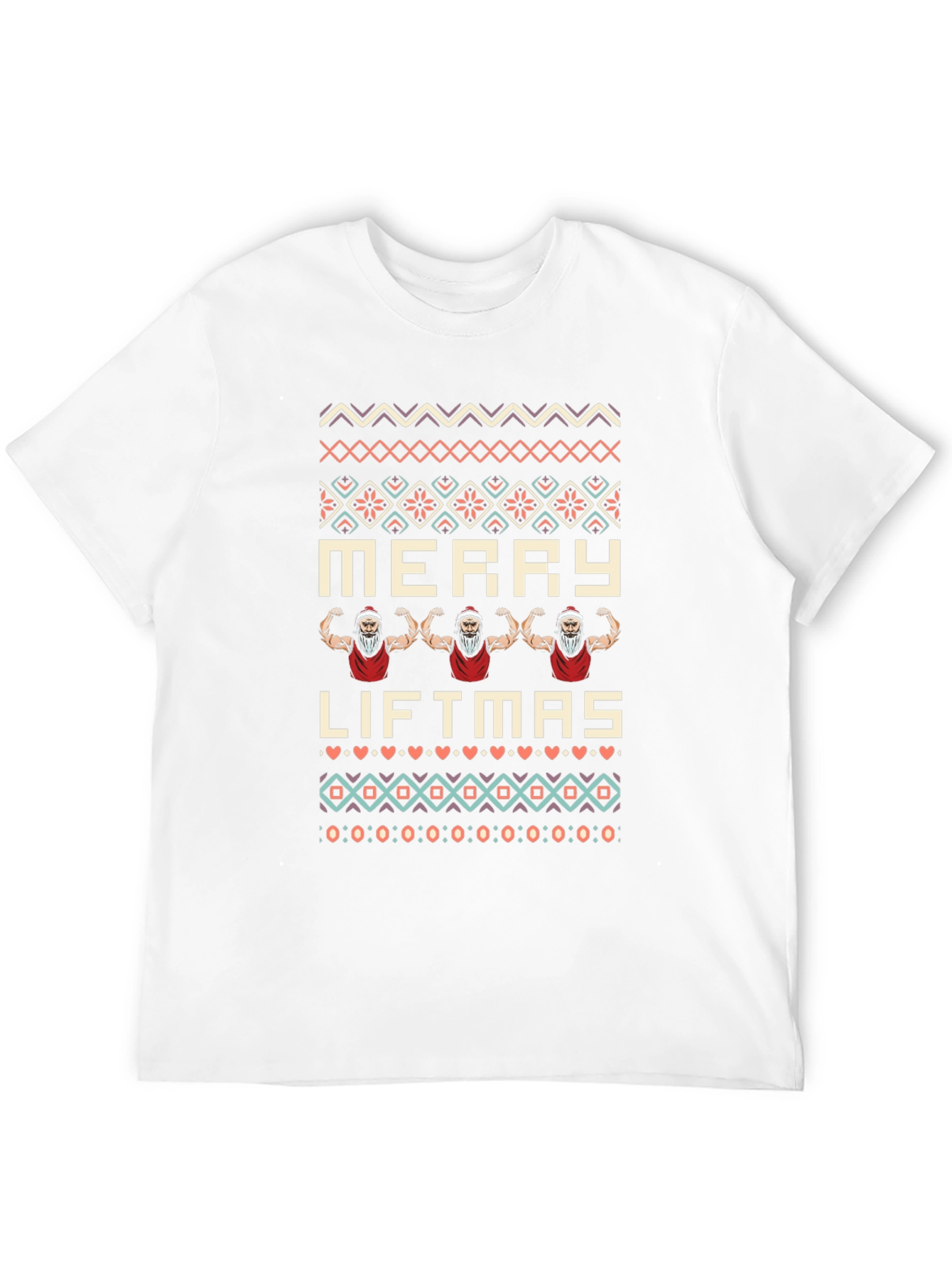 Merry Liftmas Santa T-Shirt | Christmas Gym Tee
