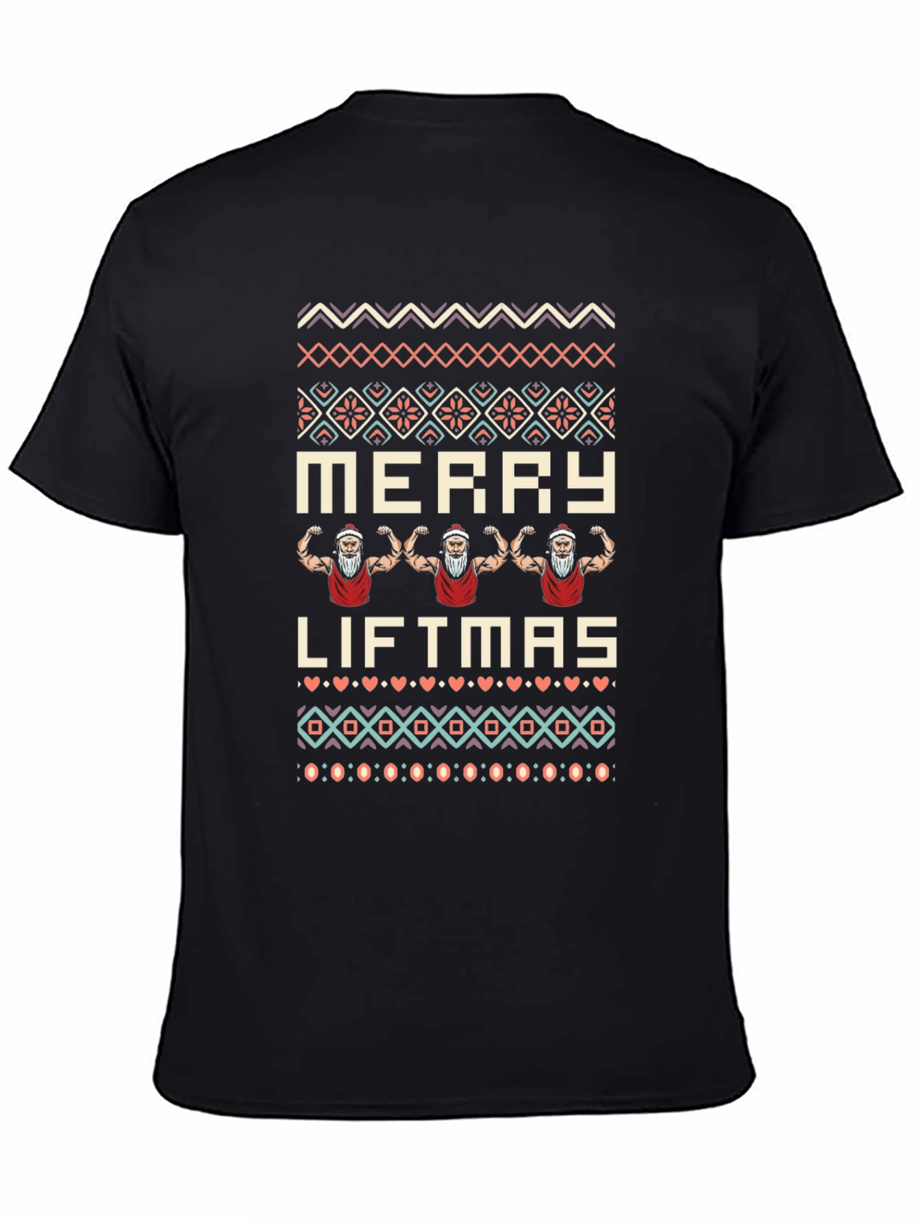 Merry Liftmas Santa T-Shirt | Christmas Gym Tee