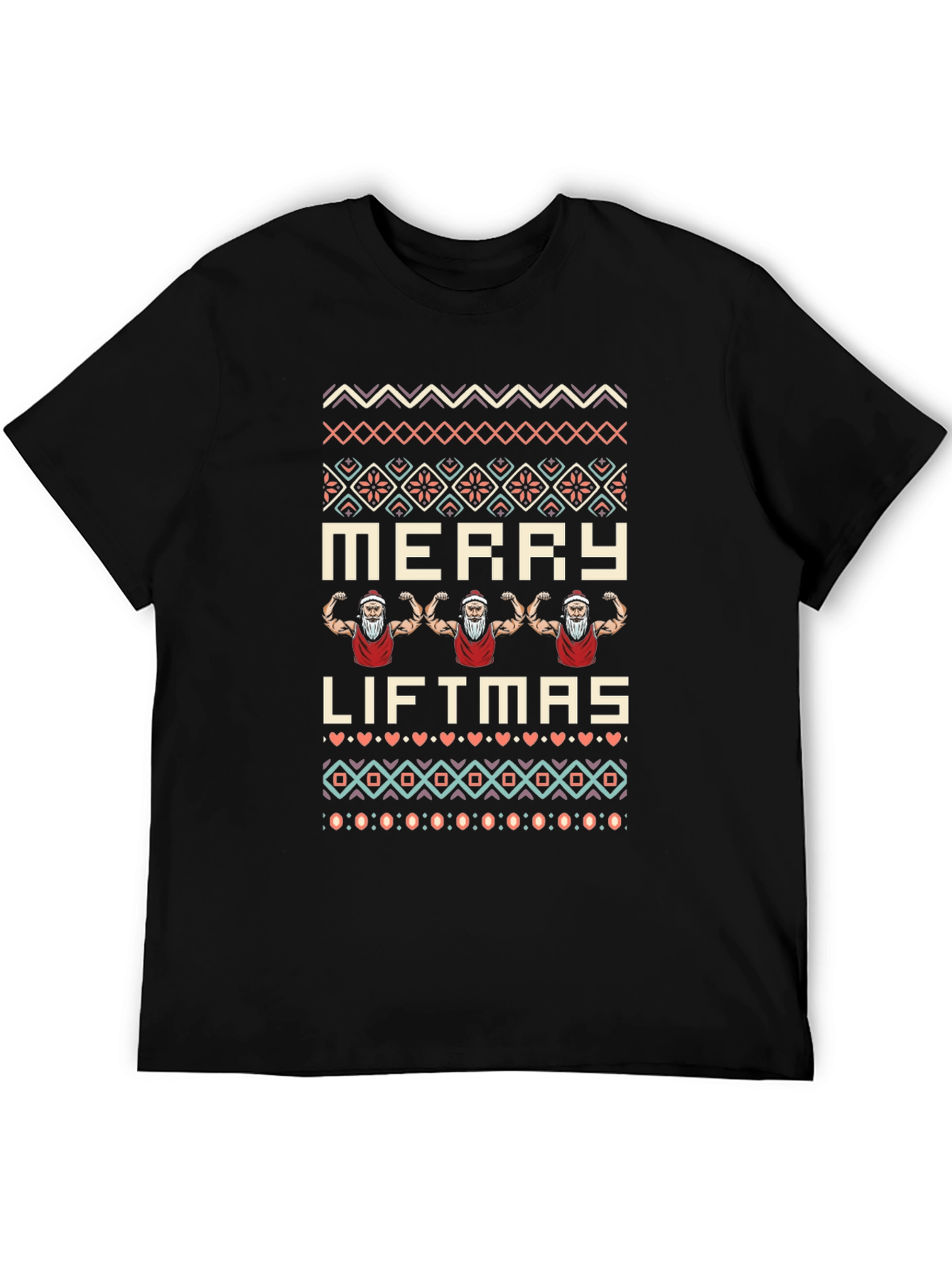 Merry Liftmas Santa T-Shirt | Christmas Gym Tee