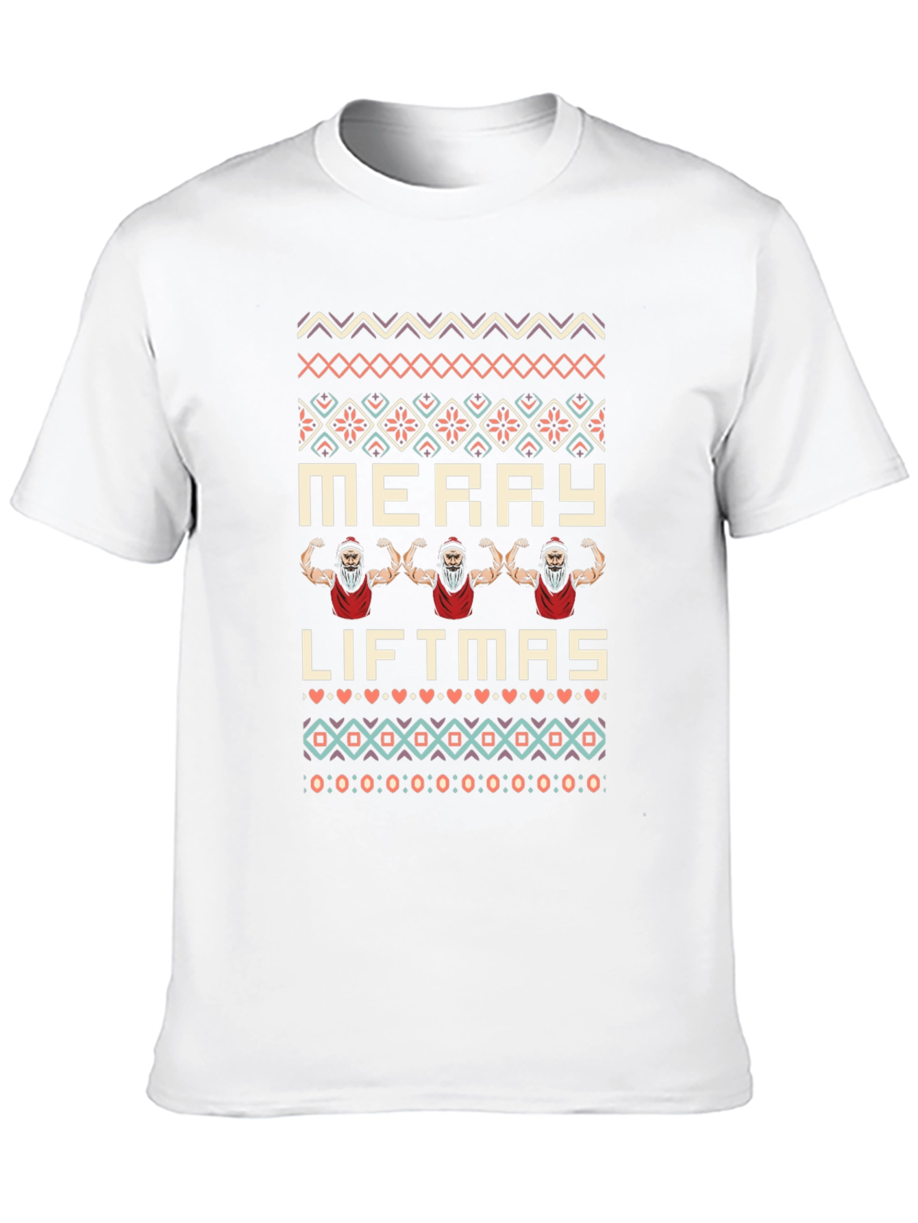 Merry Liftmas Santa T-Shirt | Christmas Gym Tee