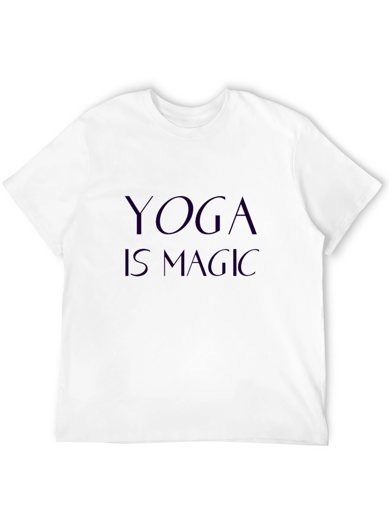 Yoga Is Magic Black Cotton Tee