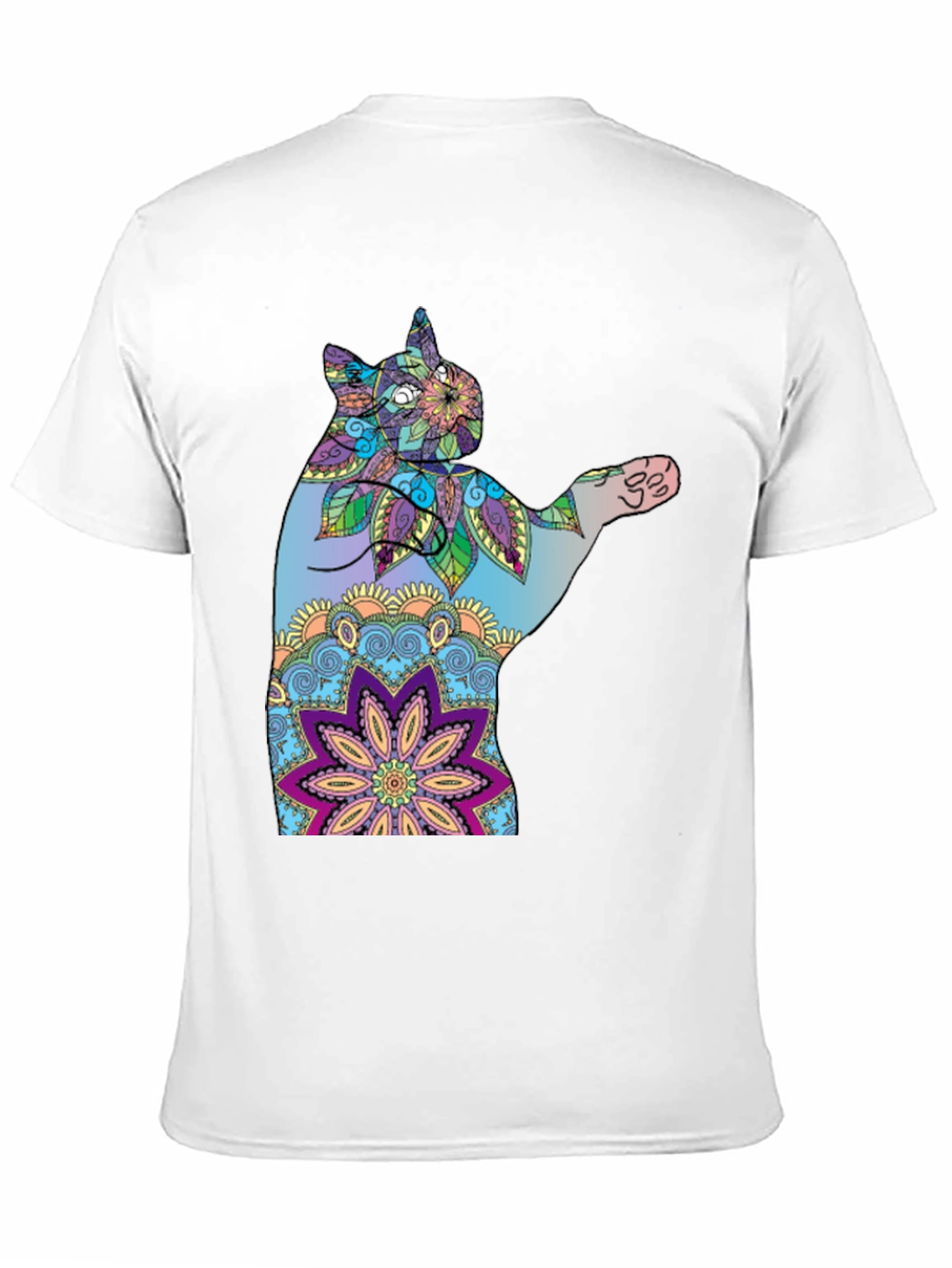 Colorful Cat Mandala T-Shirt