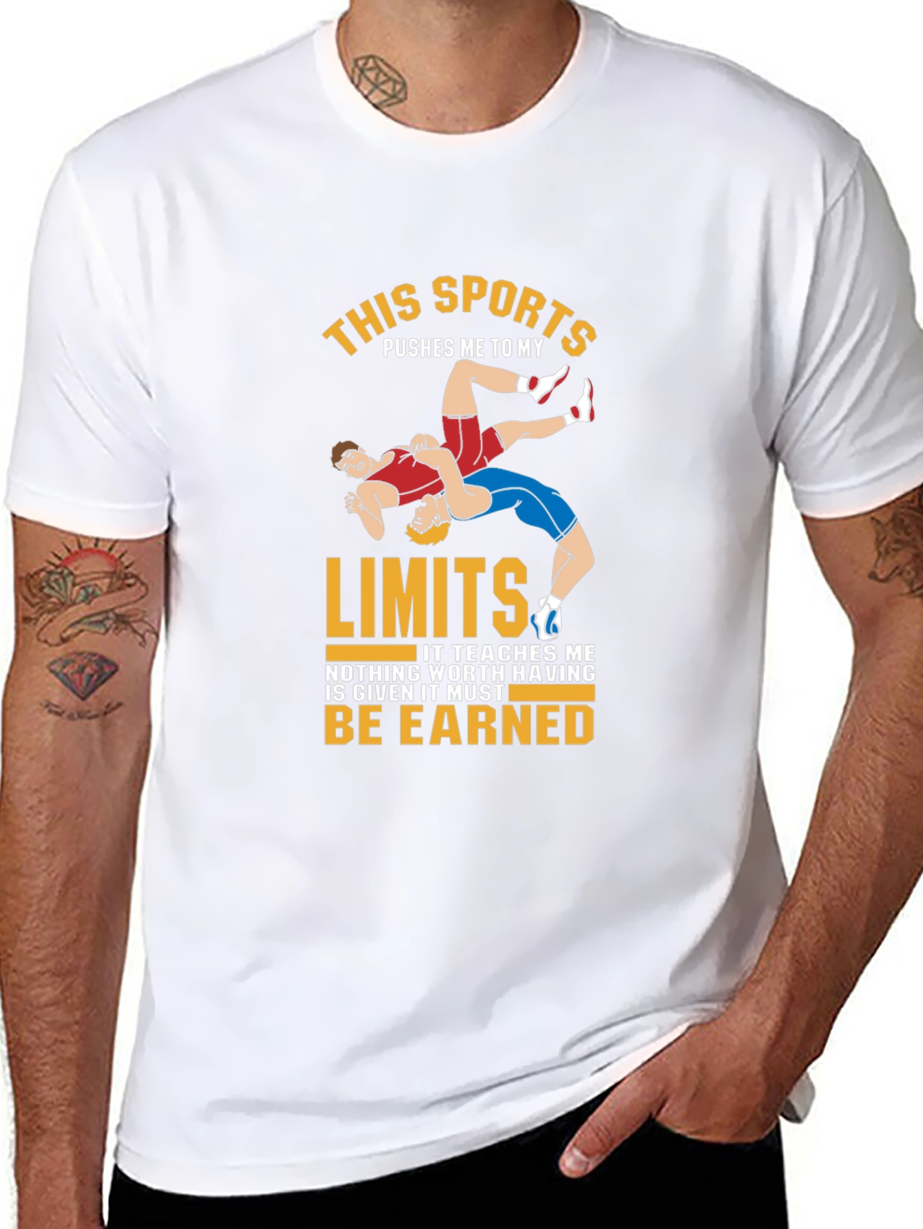 Wrestling Limits T-Shirt - Sports Tee