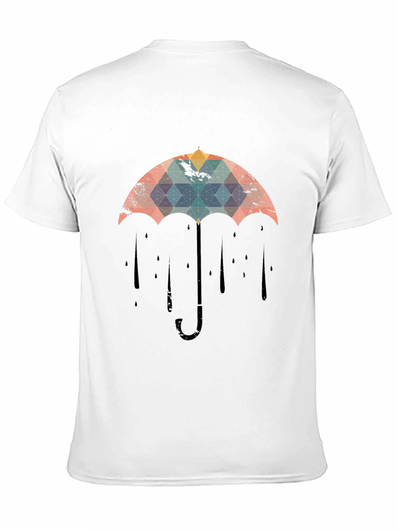 Geometric Umbrella Graphic Tee - Stylish Menswear