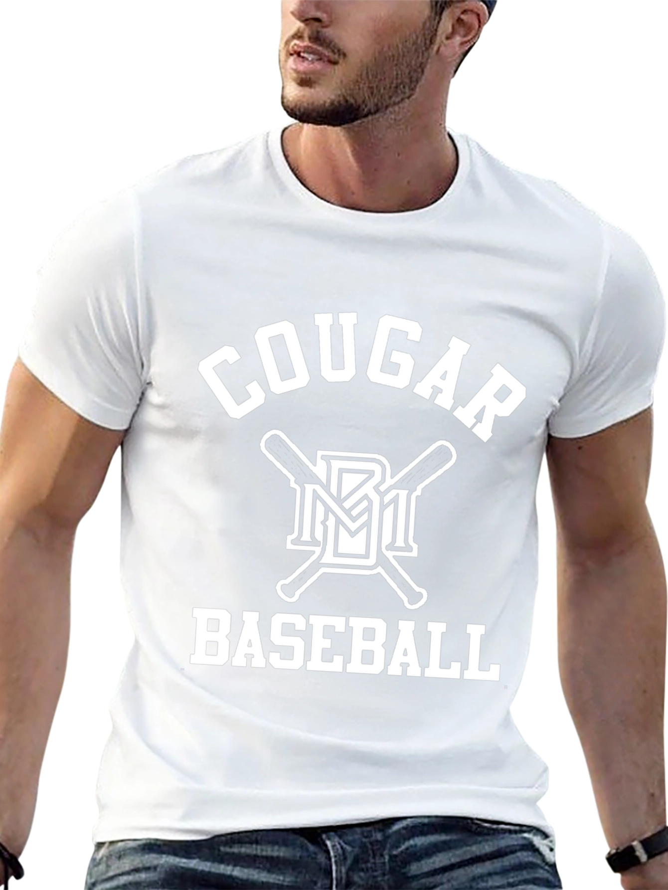Cougar Baseball Graphic T-Shirt - Classic Fan Apparel