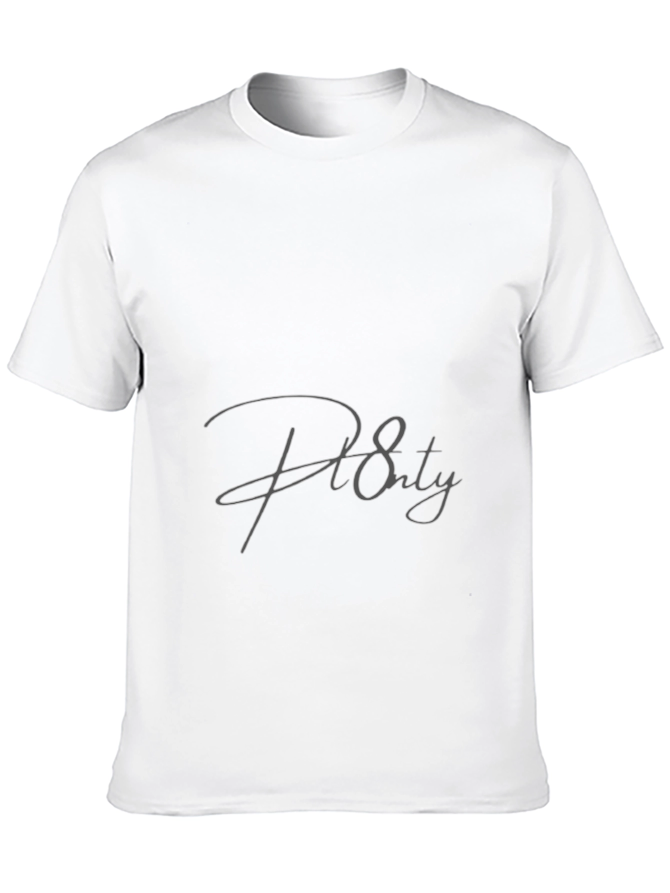 Mens Black T-Shirt with P8rty Graphic