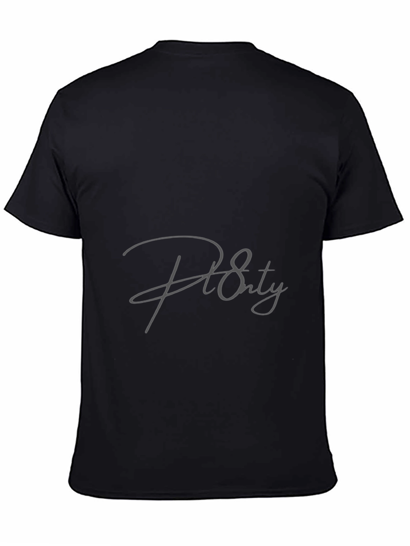 Mens Black T-Shirt with P8rty Graphic