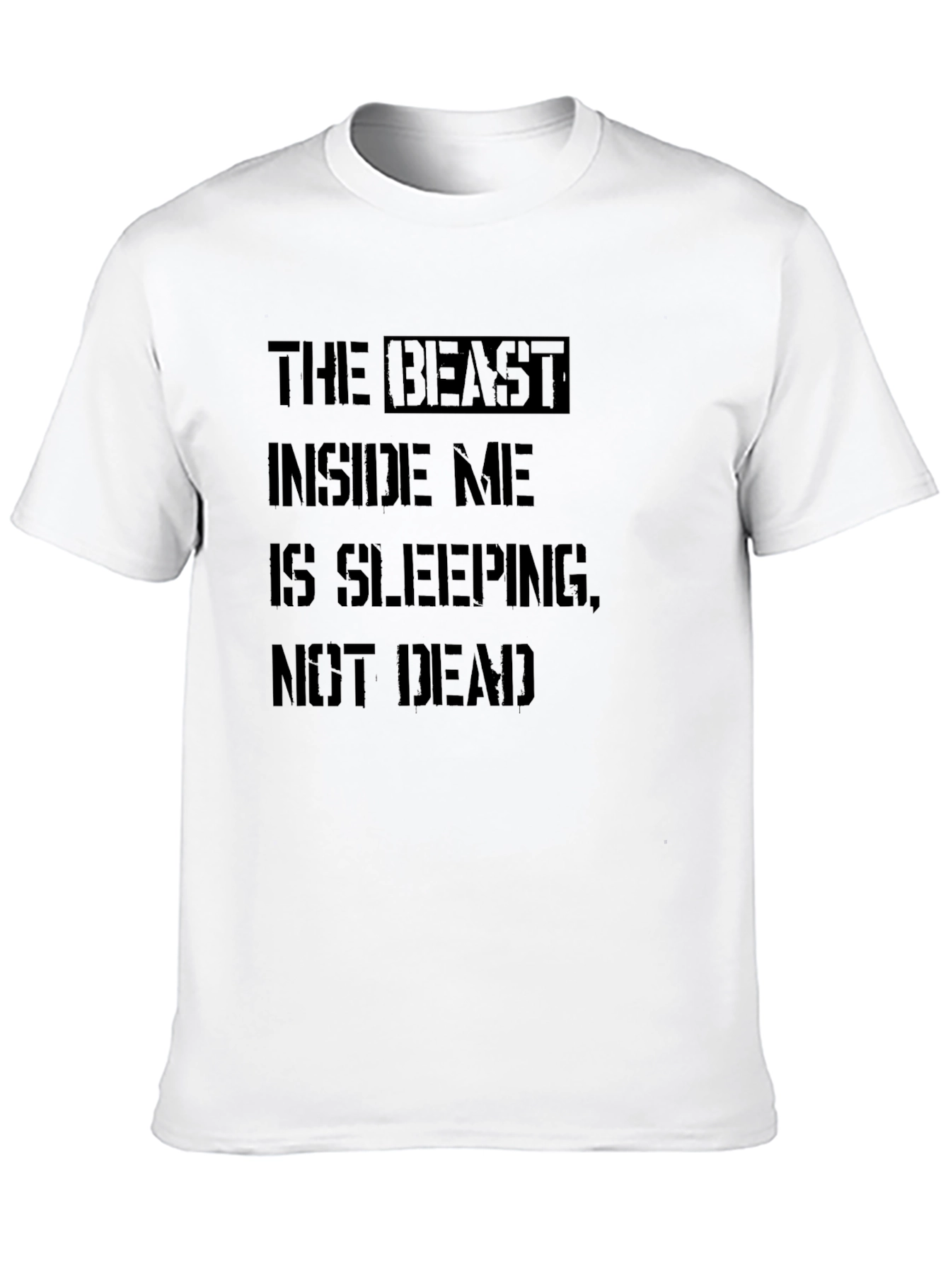 Beast Inside Me T-Shirt - Black Graphic Tee