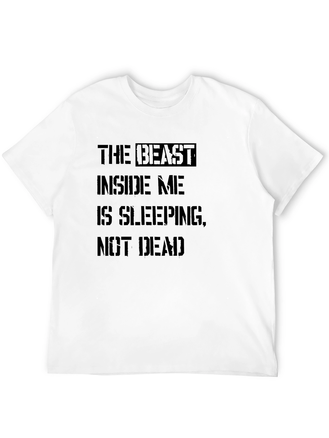 Beast Inside Me T-Shirt - Black Graphic Tee