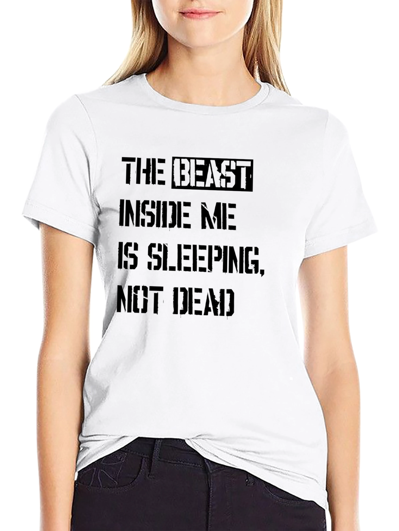 Beast Inside Me T-Shirt - Black Graphic Tee
