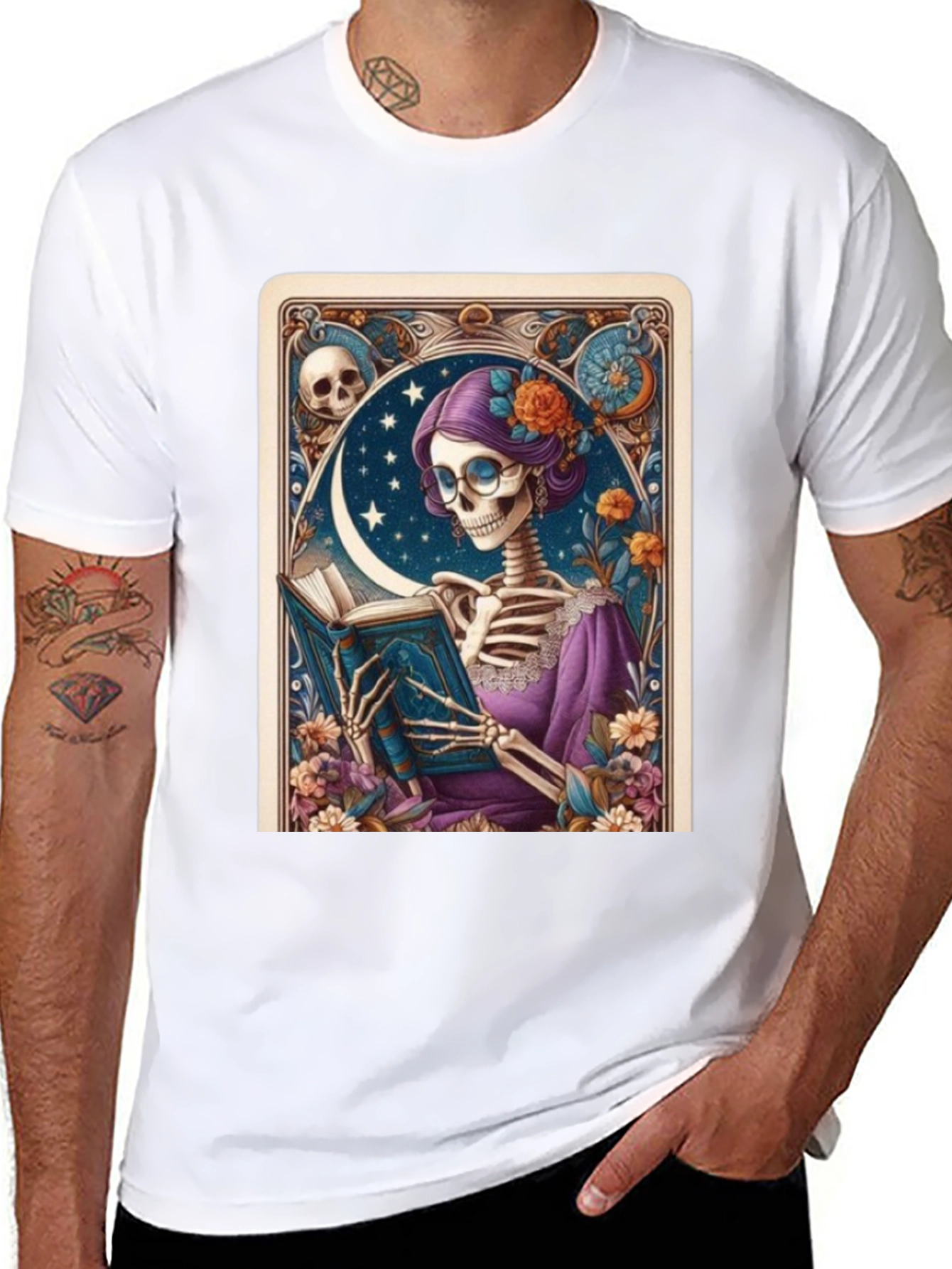 Skeleton Reader Graphic Tee