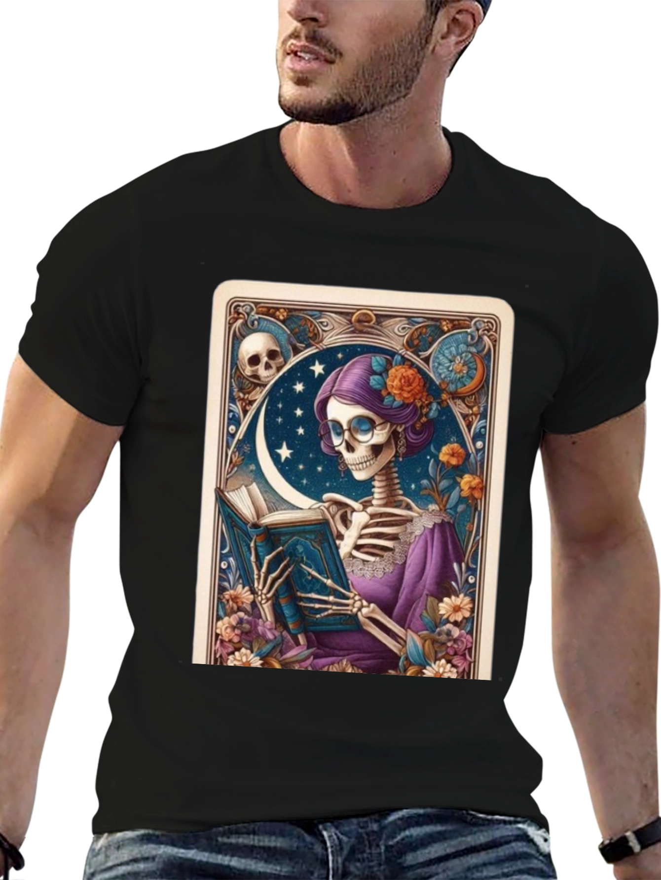Skeleton Reader Graphic Tee