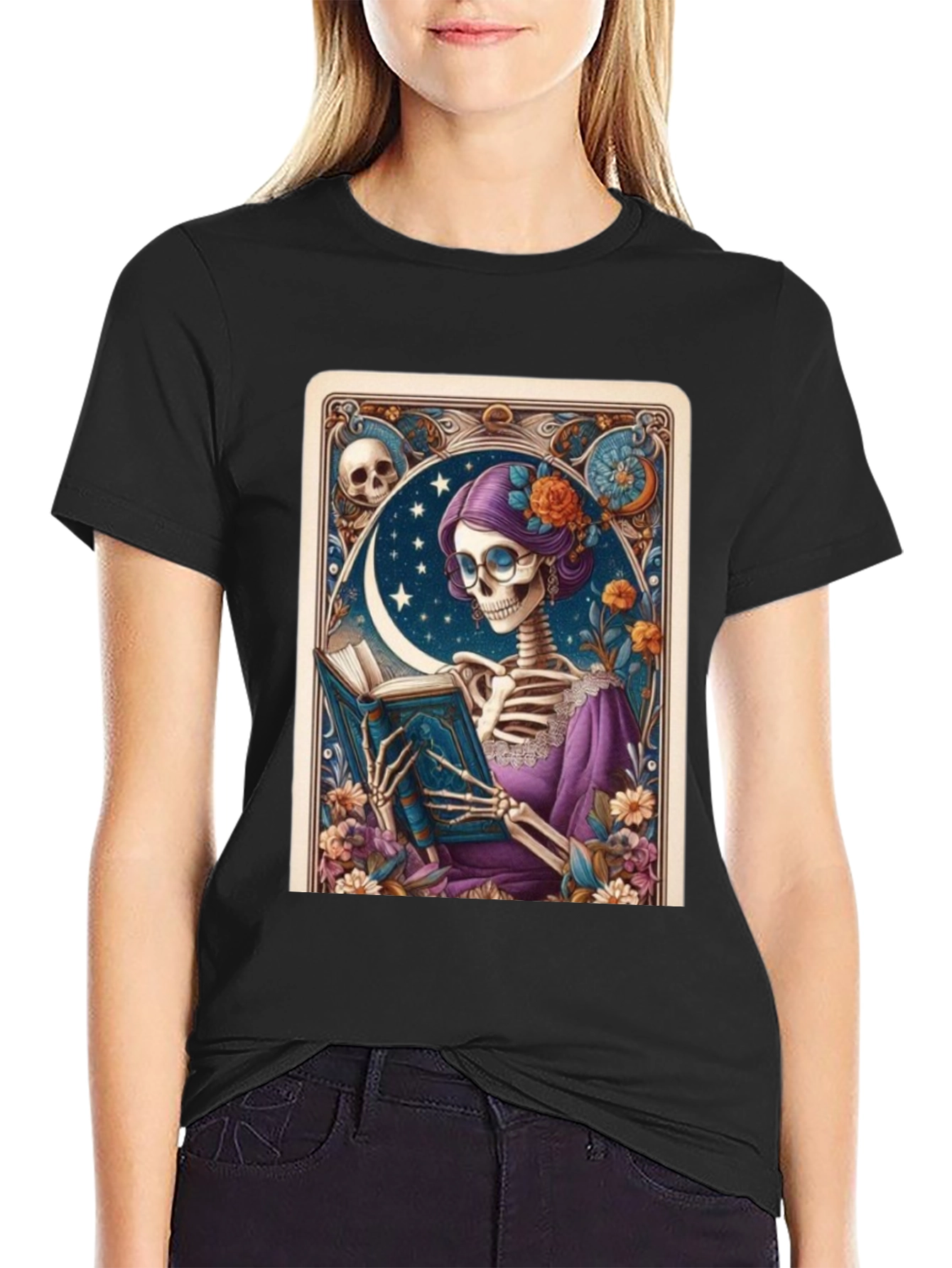 Skeleton Reader Graphic Tee