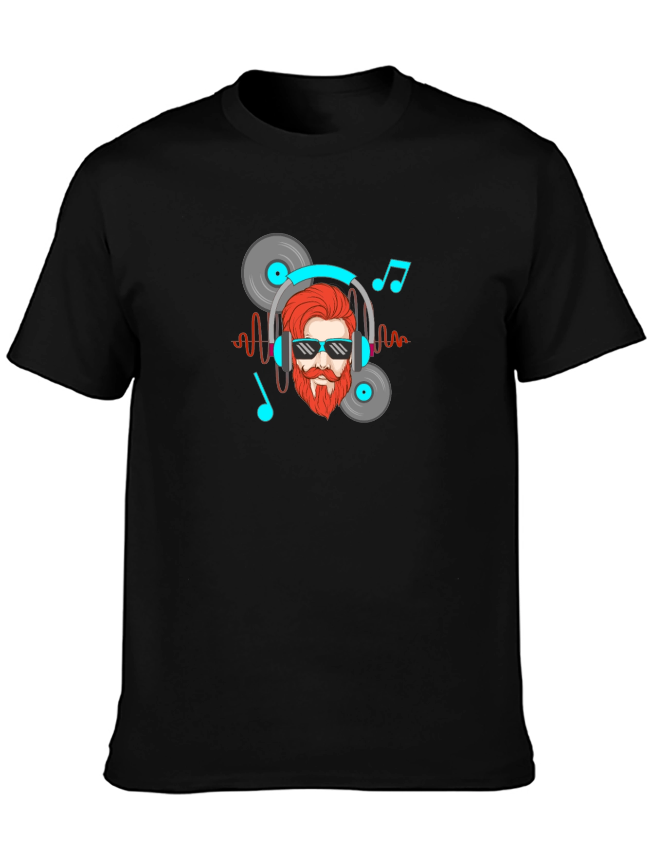 Music Lover Graphic Tee - Black