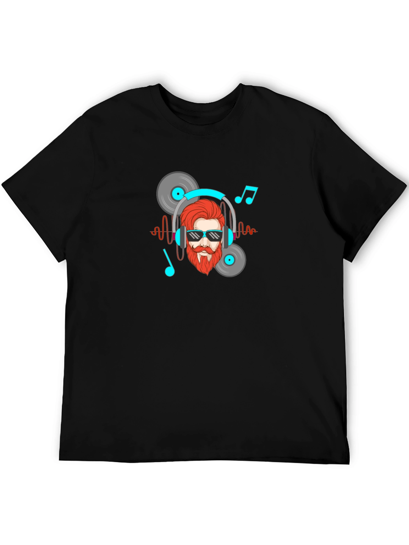 Music Lover Graphic Tee - Black