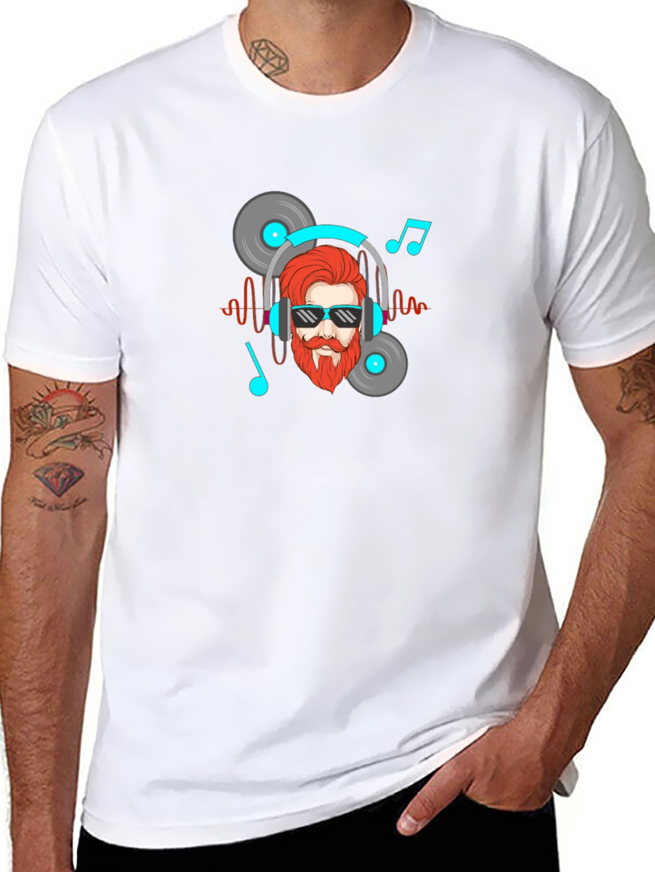 Music Lover Graphic Tee - Black