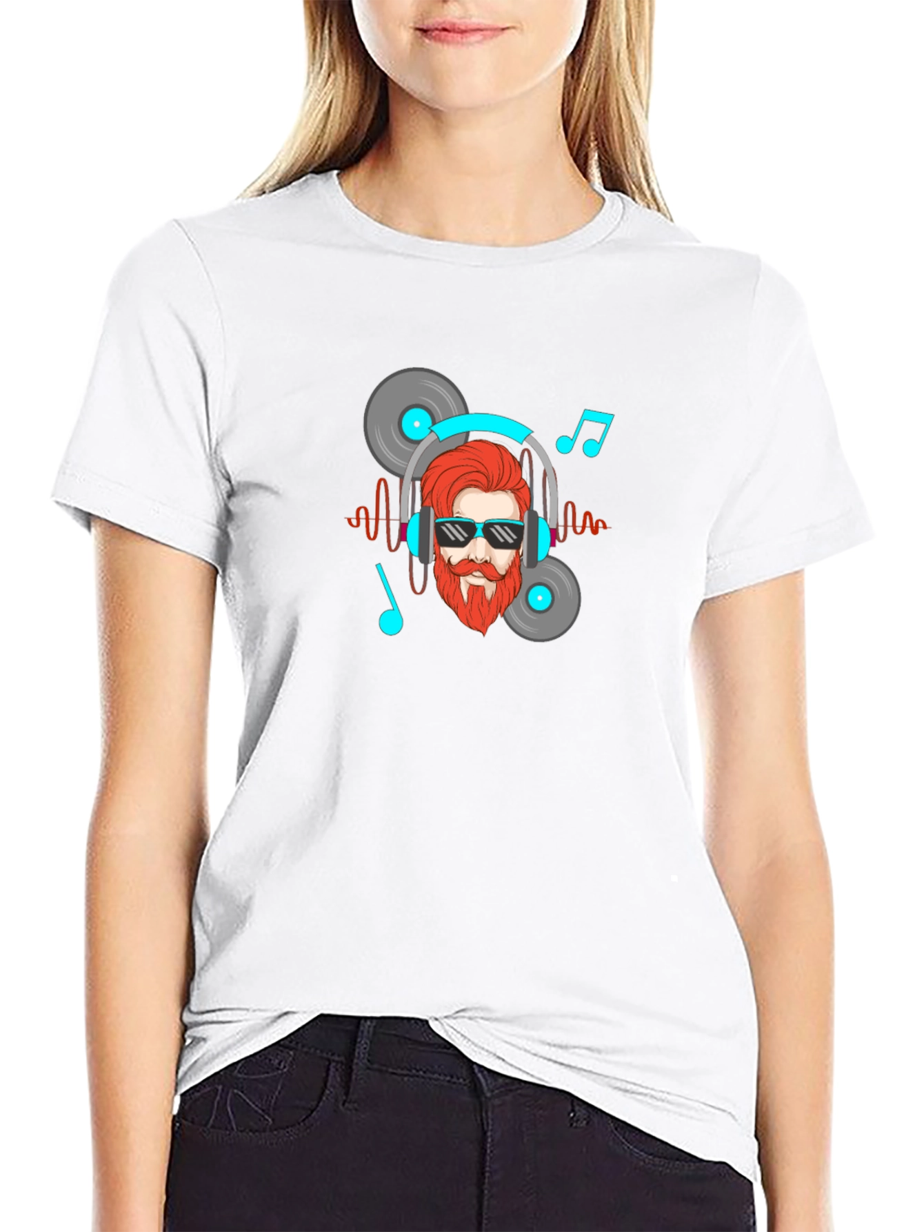 Music Lover Graphic Tee - Black