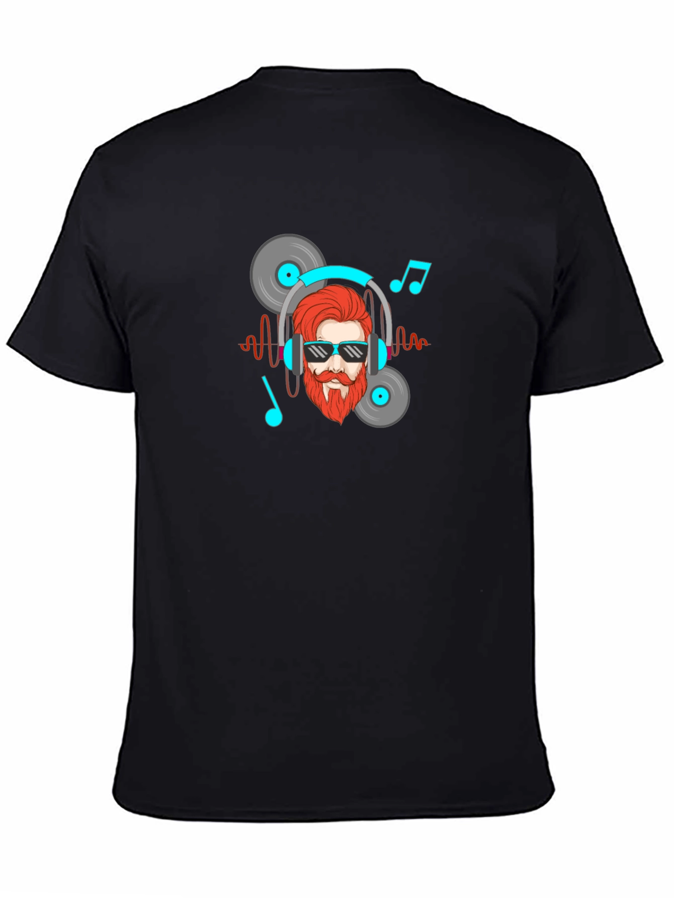Music Lover Graphic Tee - Black