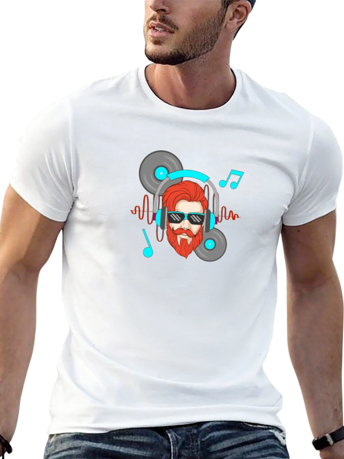 Music Lover Graphic Tee - Black