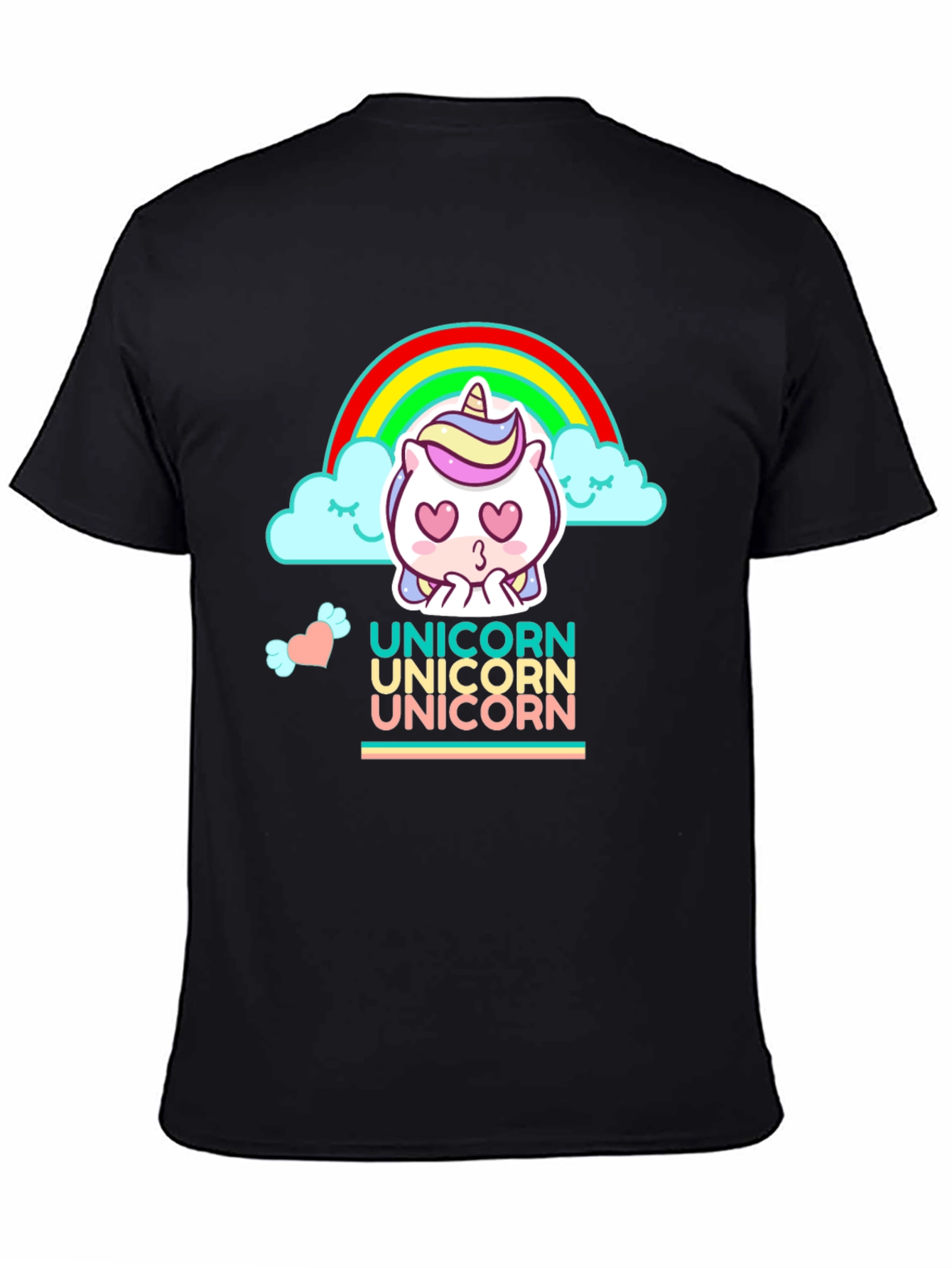 Cute Cartoon Unicorn Graphic Tee