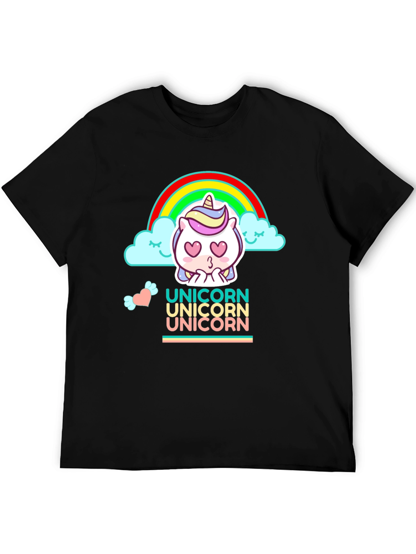 Cute Cartoon Unicorn Graphic Tee