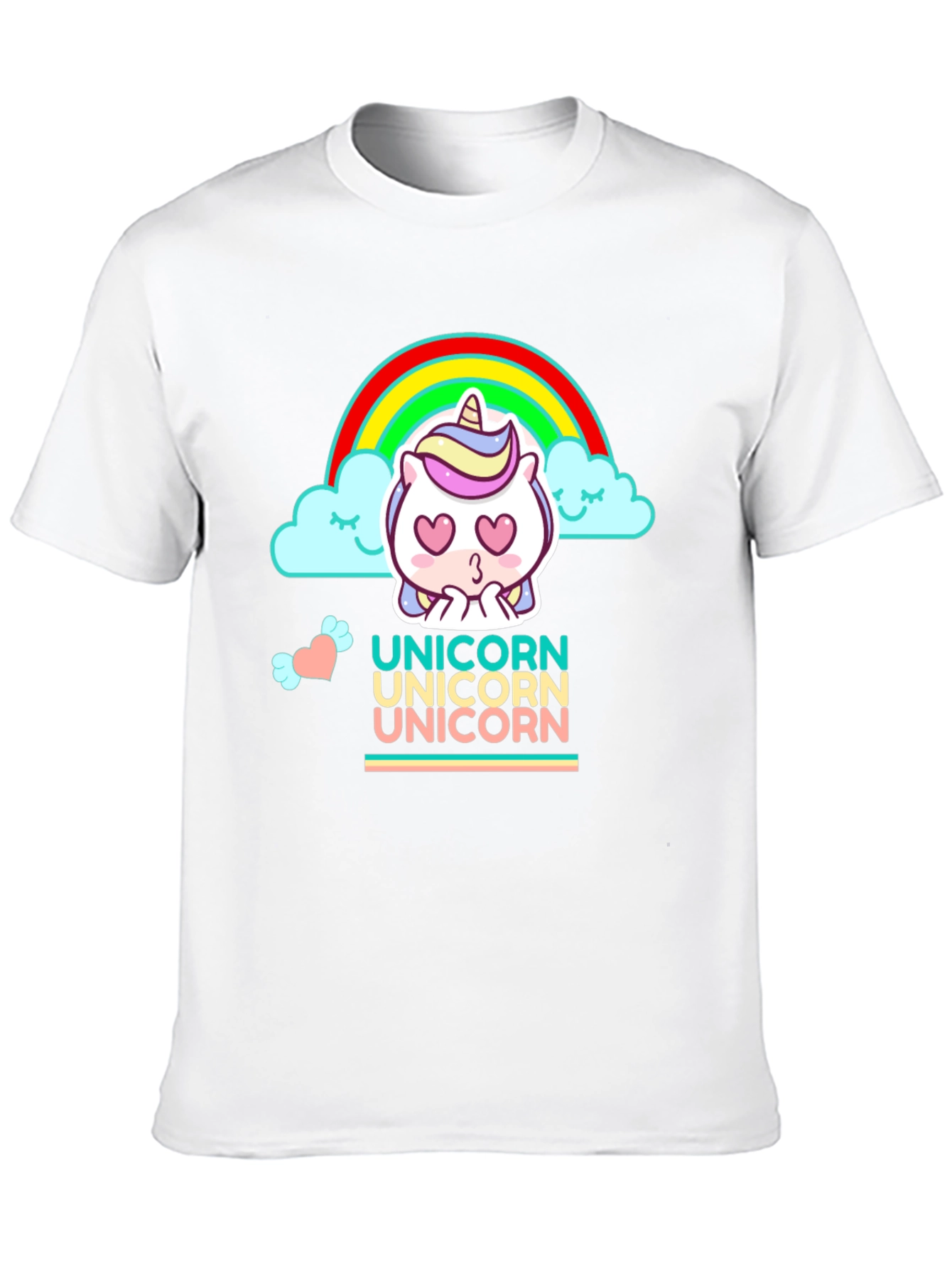 Cute Cartoon Unicorn Graphic Tee