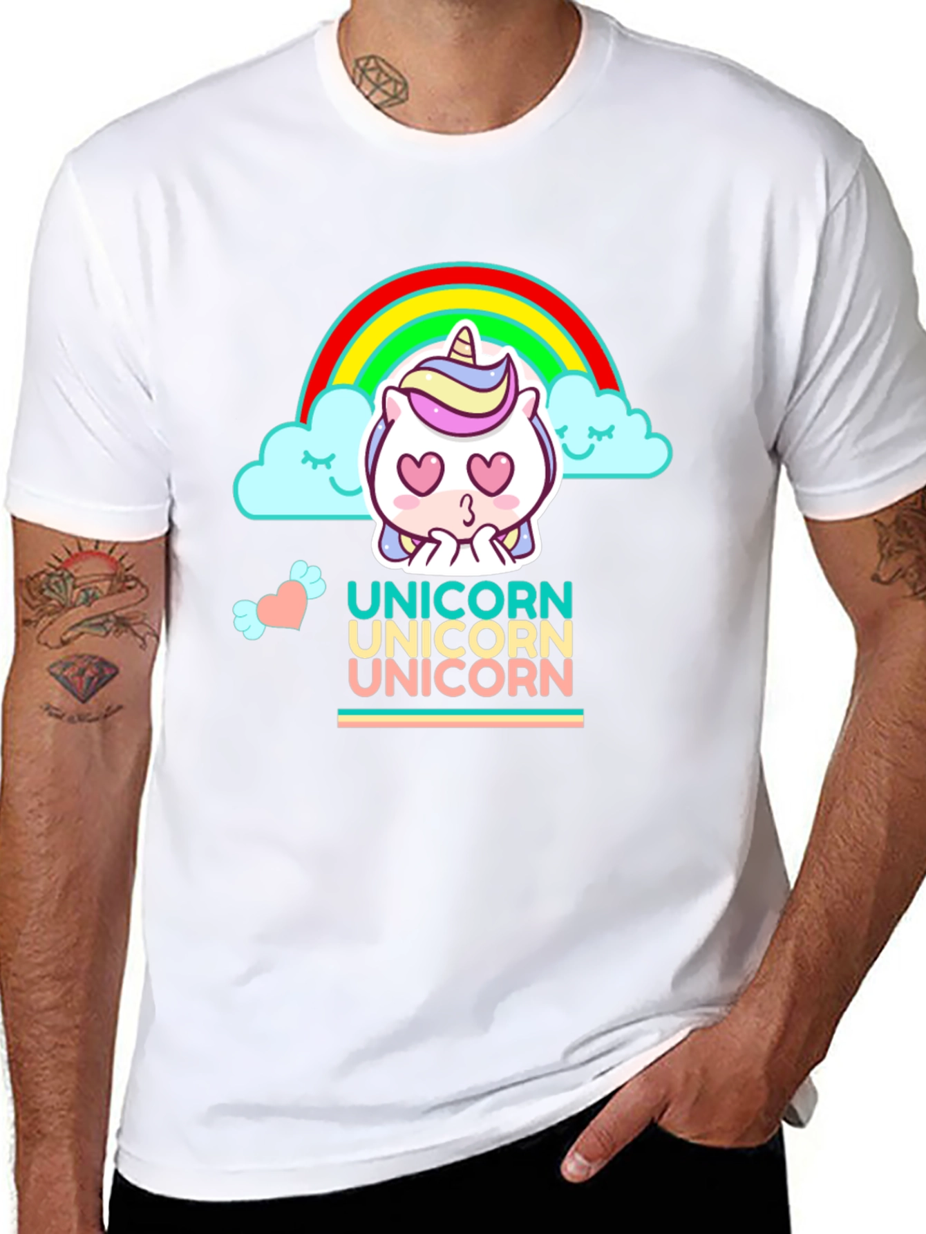 Cute Cartoon Unicorn Graphic Tee