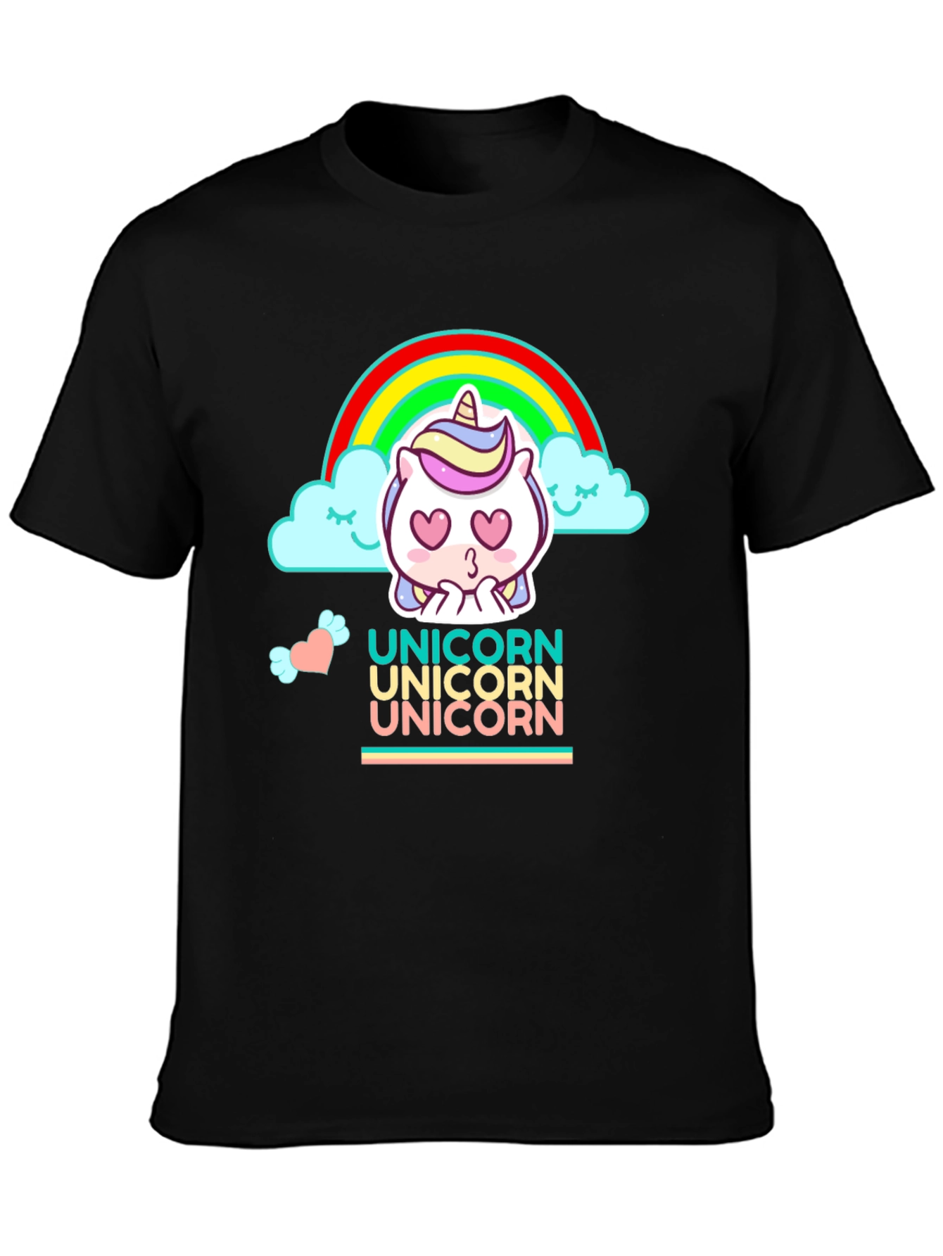 Cute Cartoon Unicorn Graphic Tee