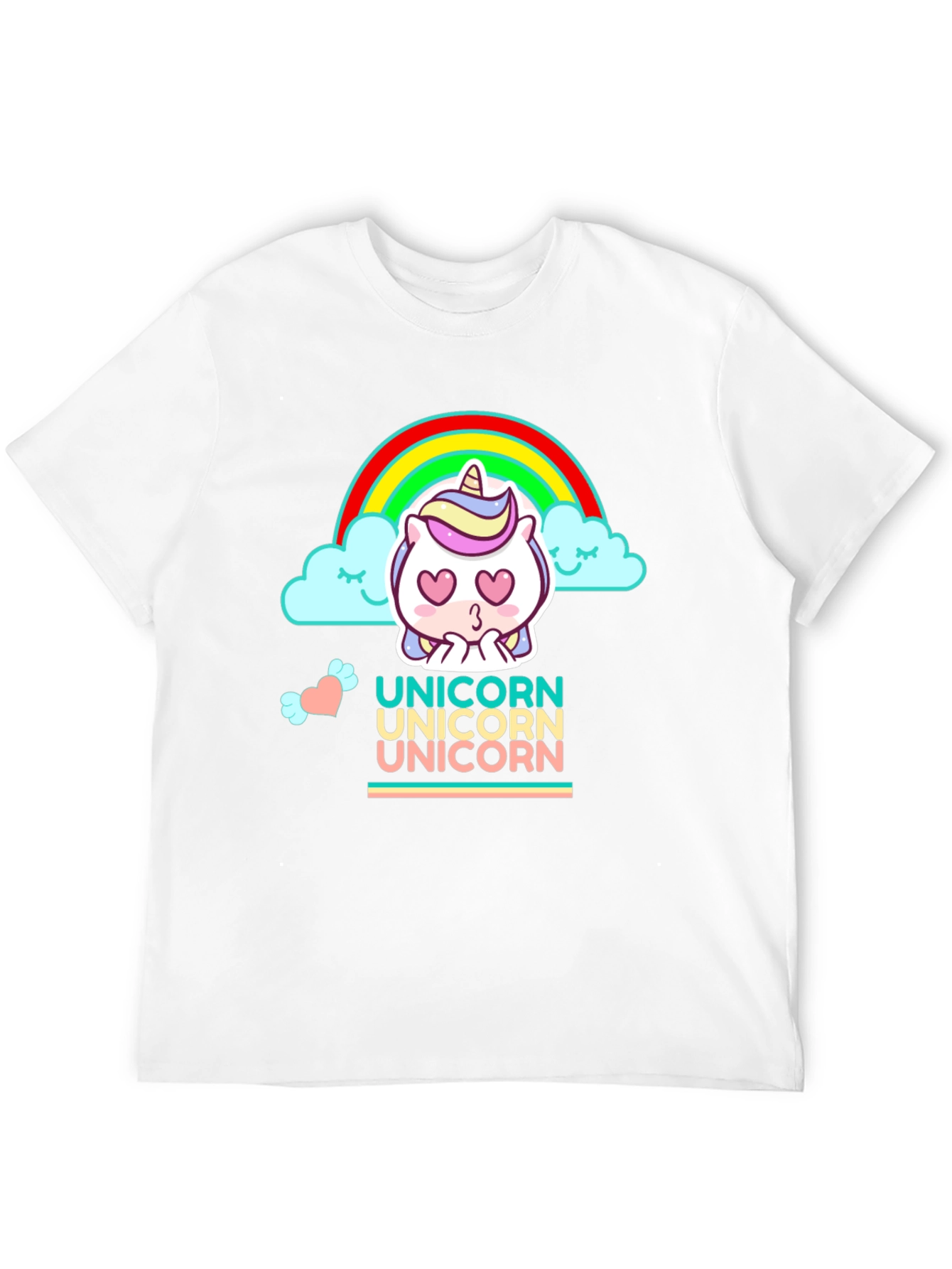 Cute Cartoon Unicorn Graphic Tee