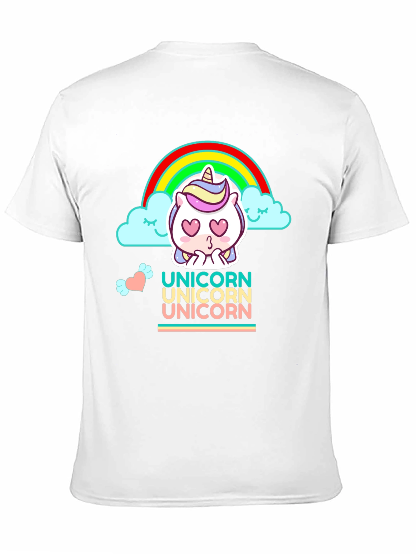 Cute Cartoon Unicorn Graphic Tee