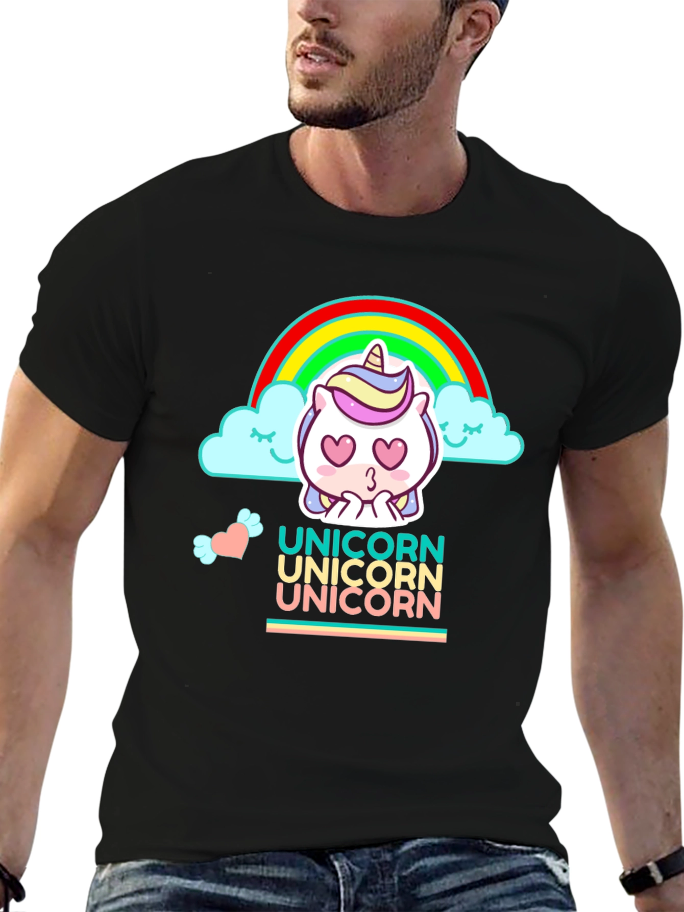Cute Cartoon Unicorn Graphic Tee