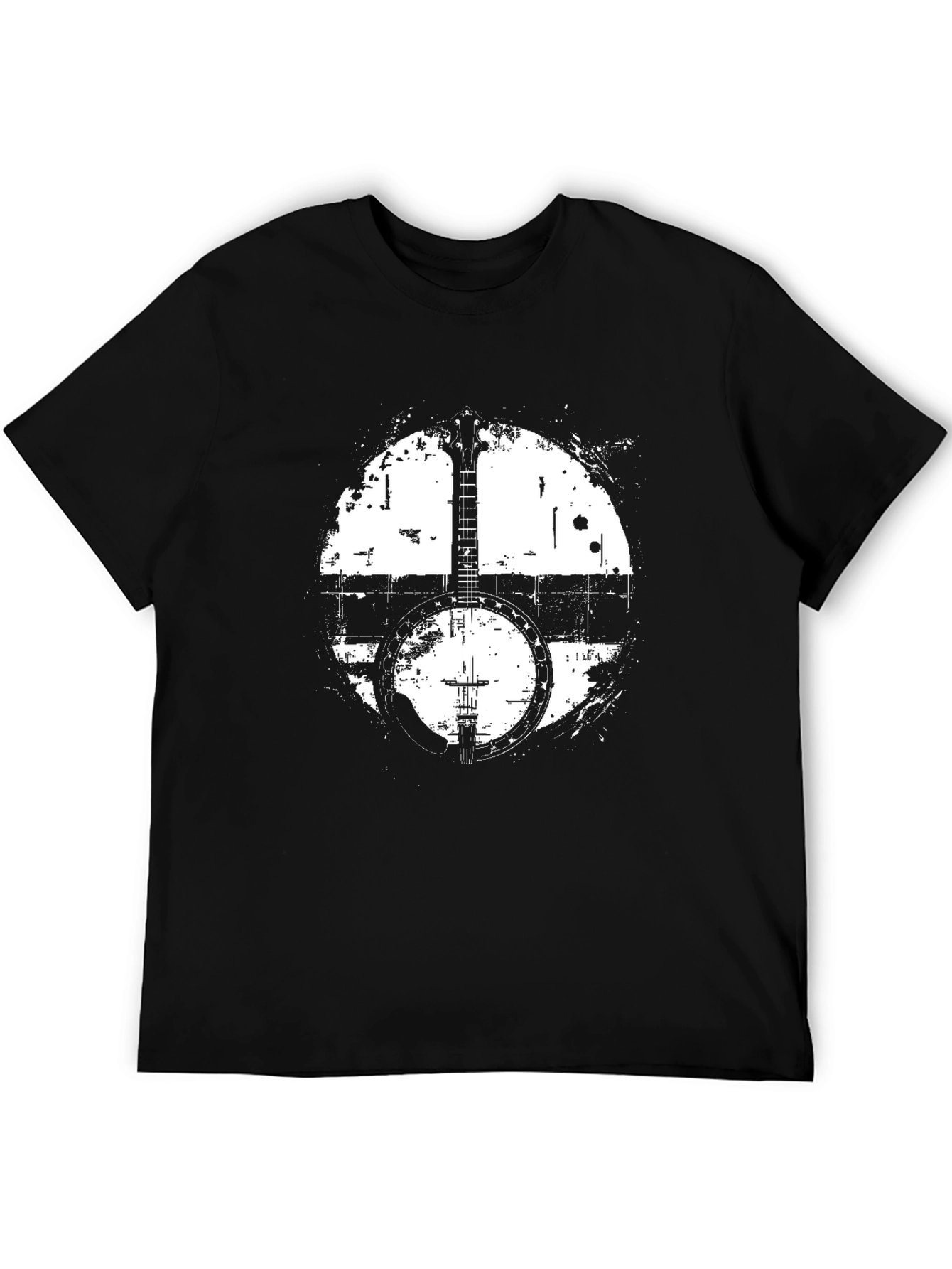 Banjo Graphic Print Black T-Shirt