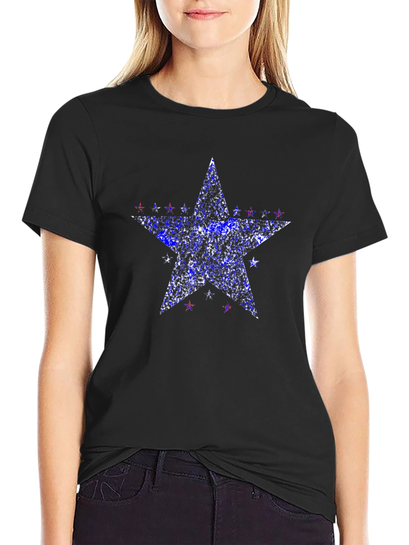 Starry Star T-Shirt - Patriotic Sparkle Tee