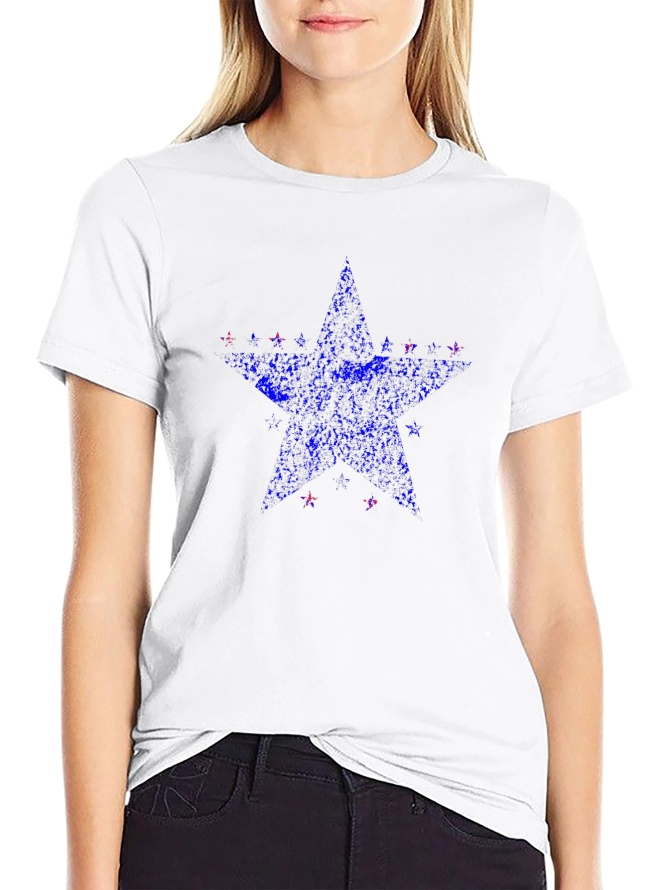 Starry Star T-Shirt - Patriotic Sparkle Tee