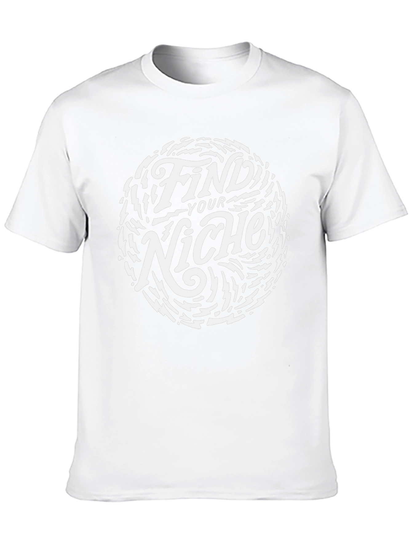 Find Your Niche Graphic Black T-Shirt