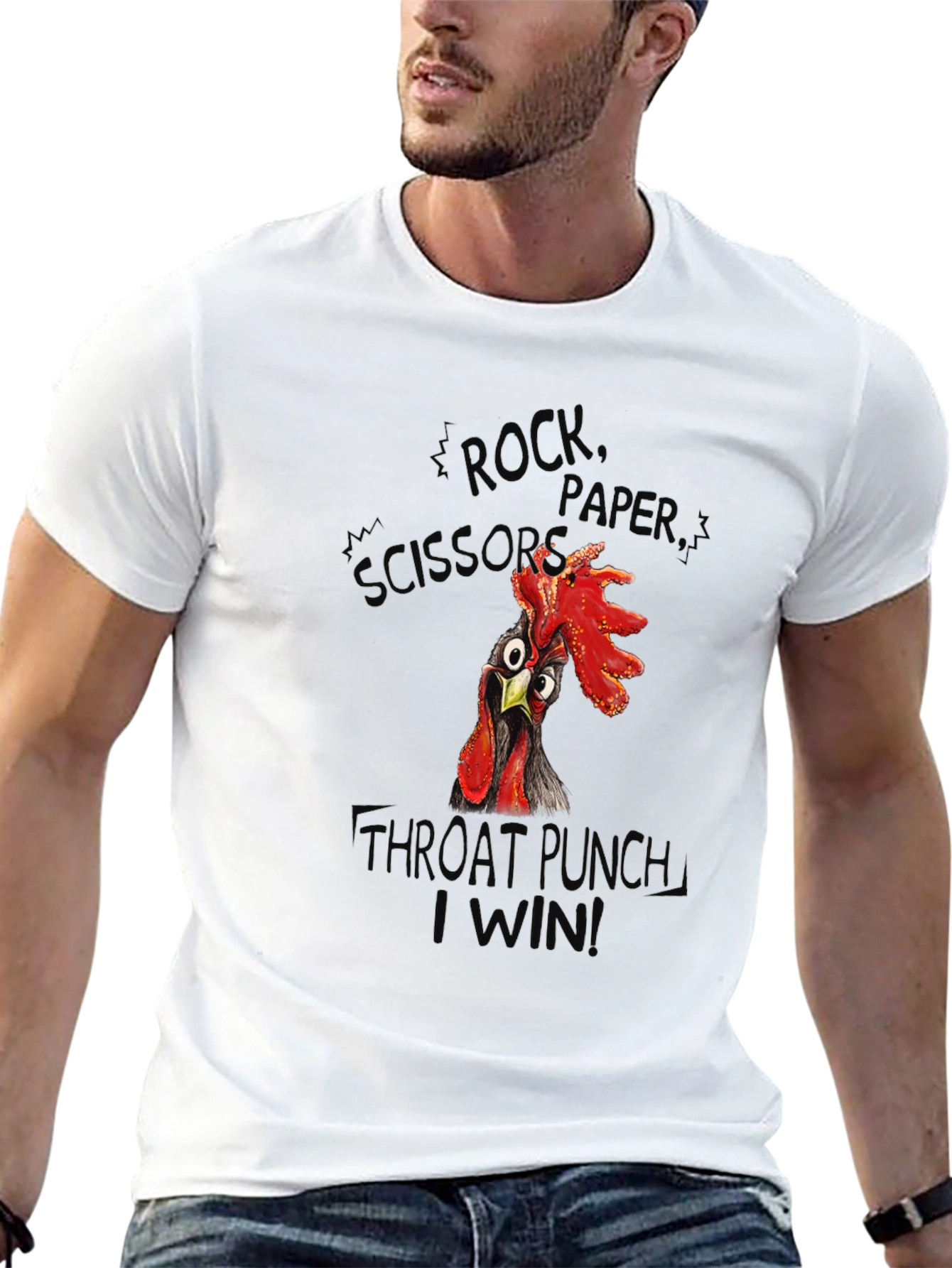 Funny Chicken Throat Punch T-Shirt