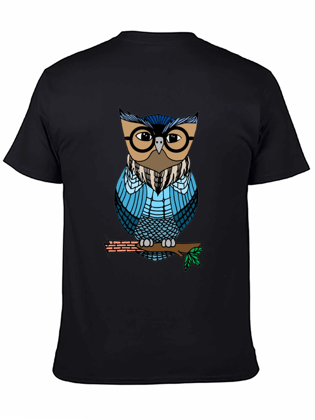 Cool Owl Graphic Tee - Unisex Black T-Shirt