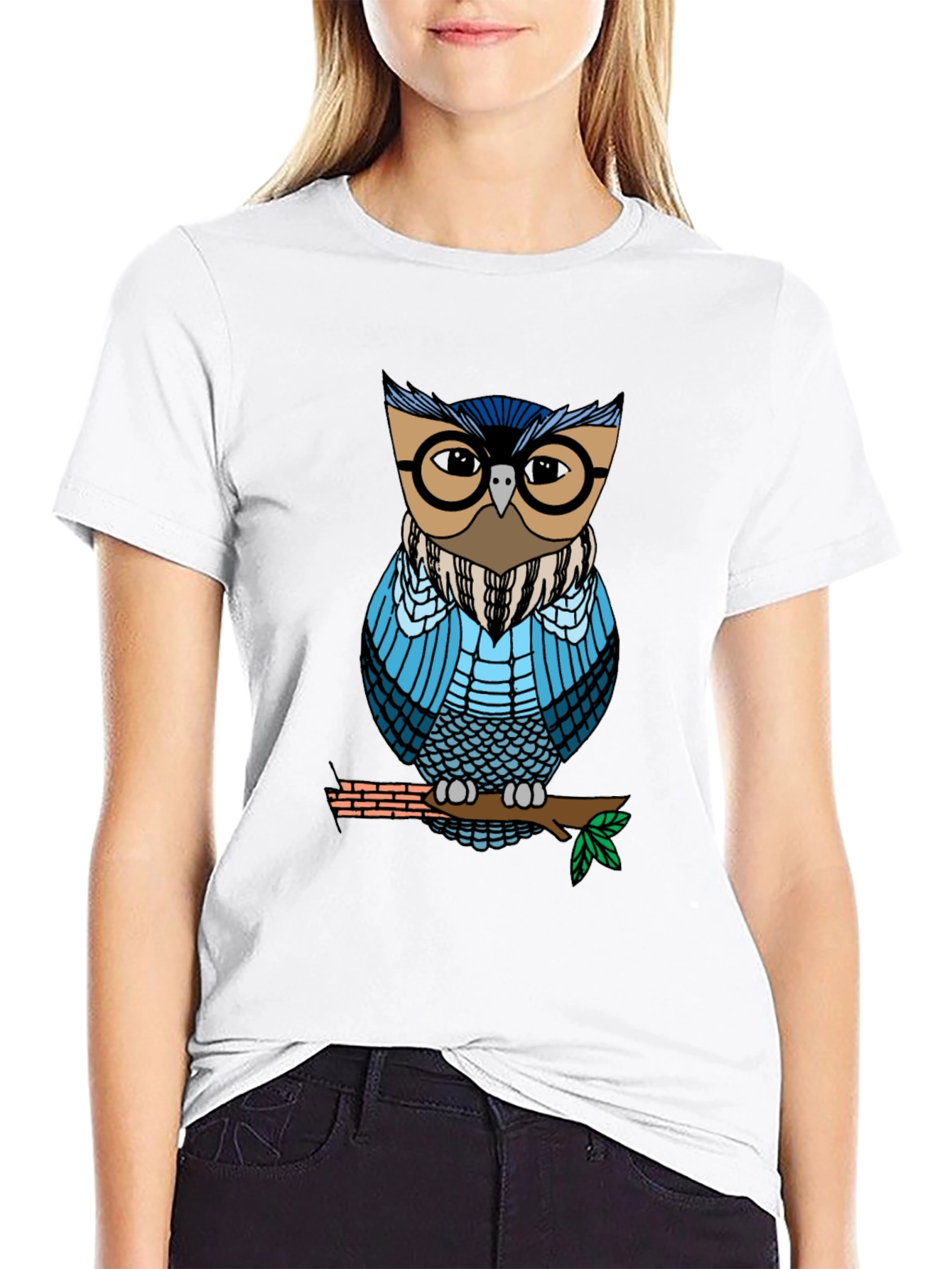 Cool Owl Graphic Tee - Unisex Black T-Shirt