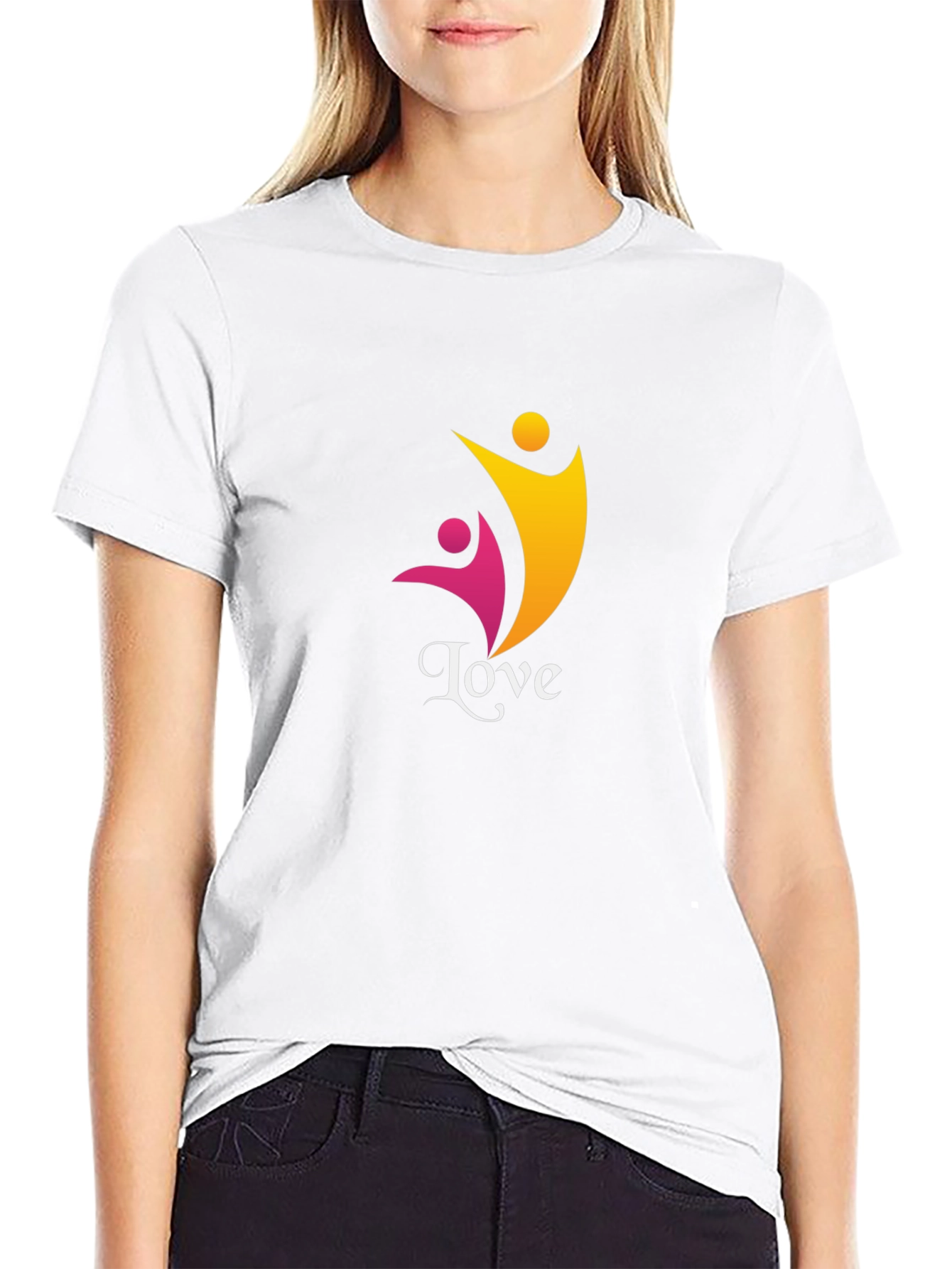 Love Graphic Tee - Black Casual Comfort