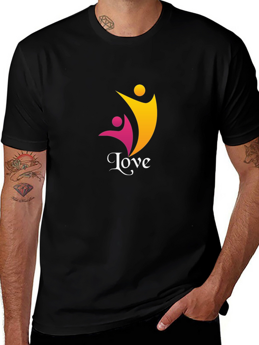 Love Graphic Tee - Black Casual Comfort