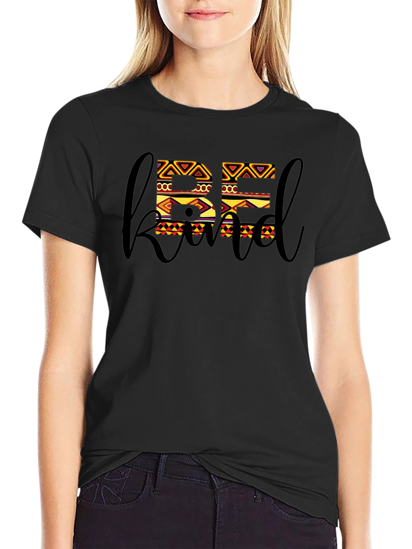Be Kind Black Graphic Tee