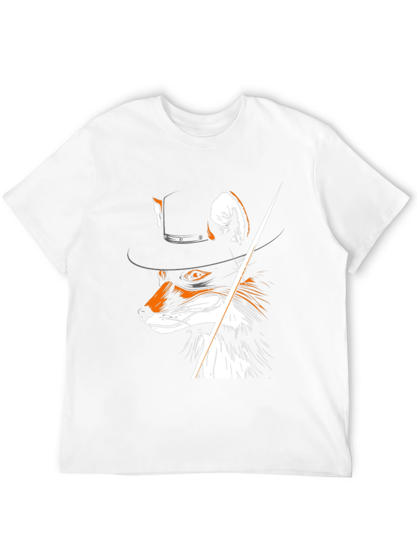 Fox in a Hat Graphic Tee - Unique Design