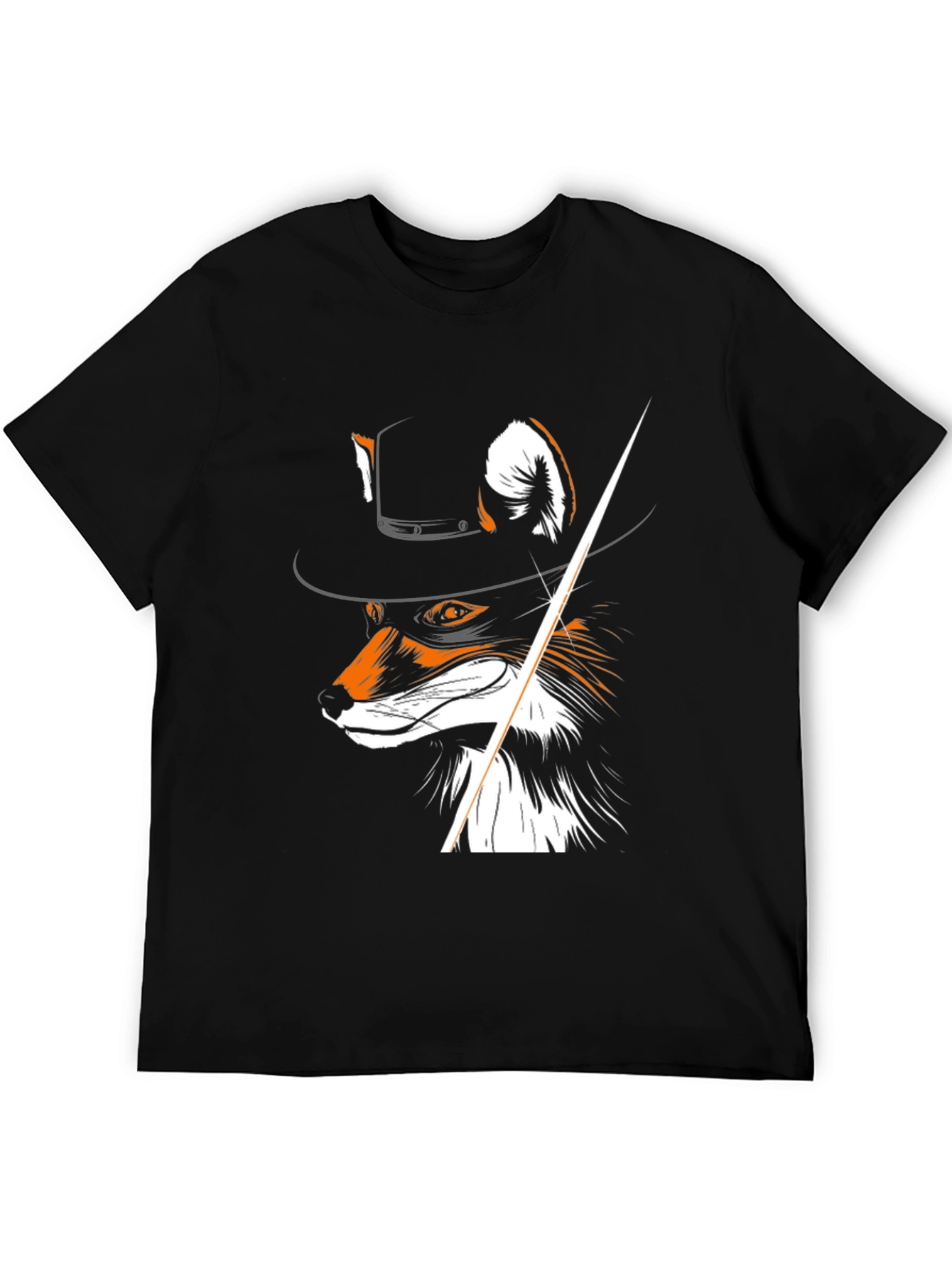 Fox in a Hat Graphic Tee - Unique Design