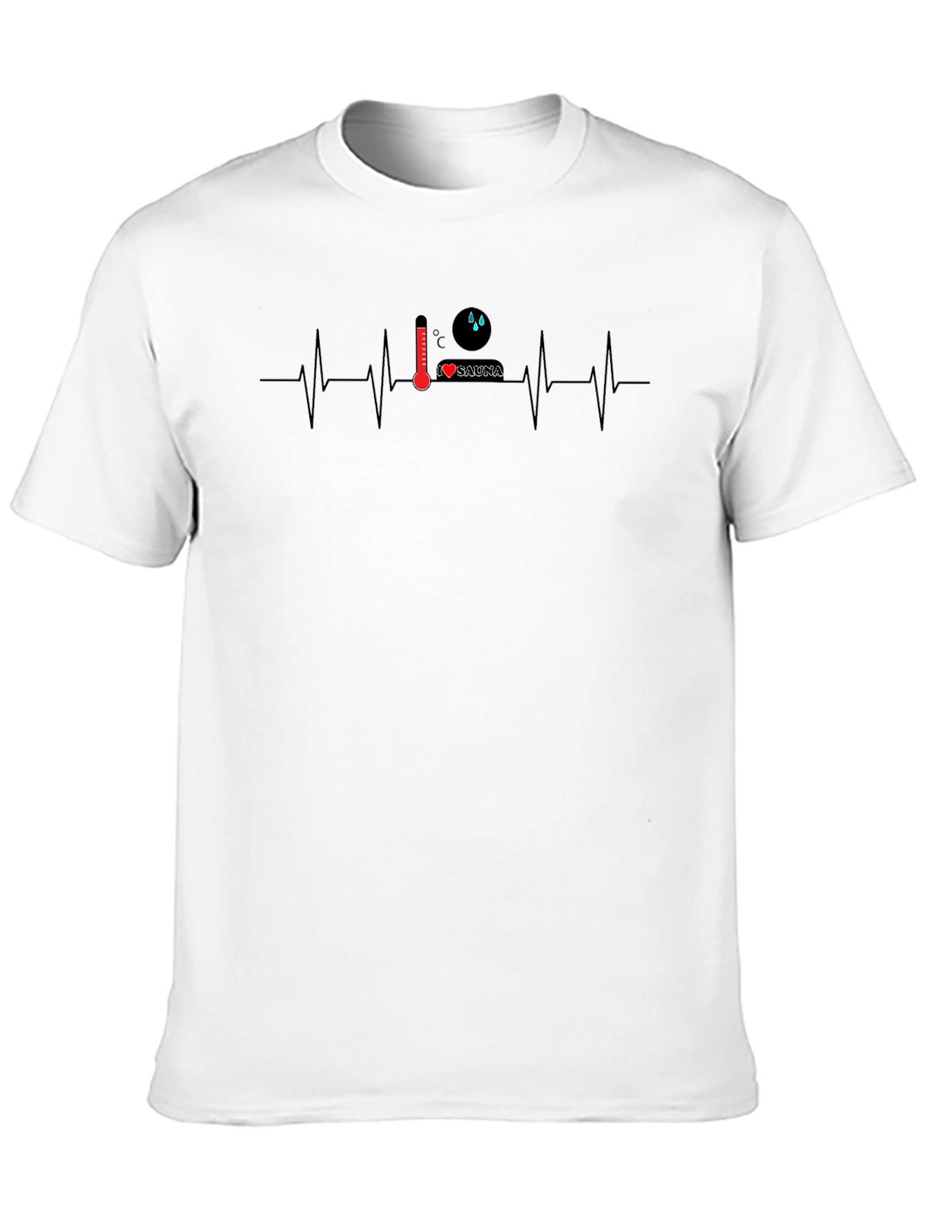 I Love Sauna Black T-Shirt