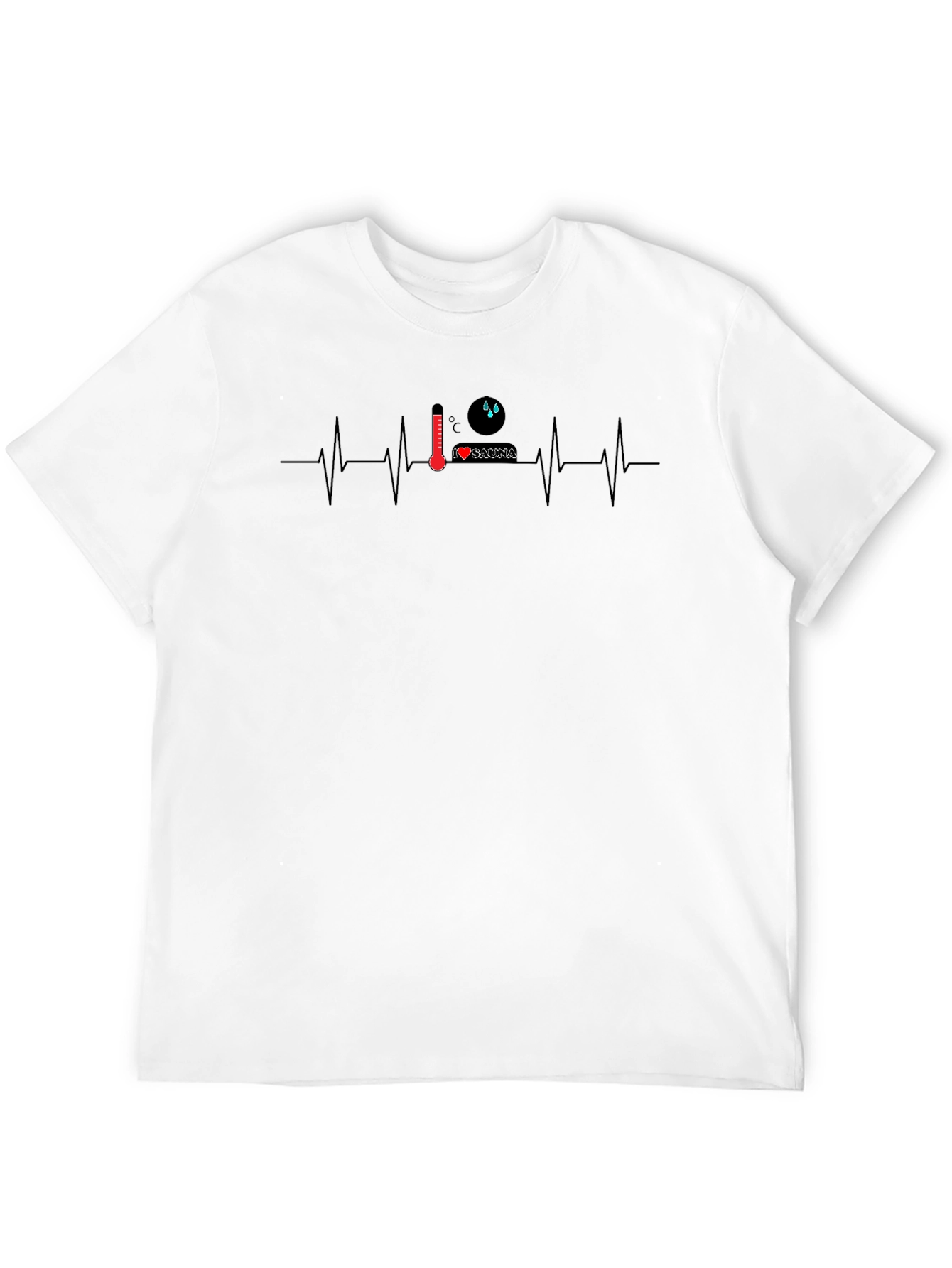 I Love Sauna Black T-Shirt