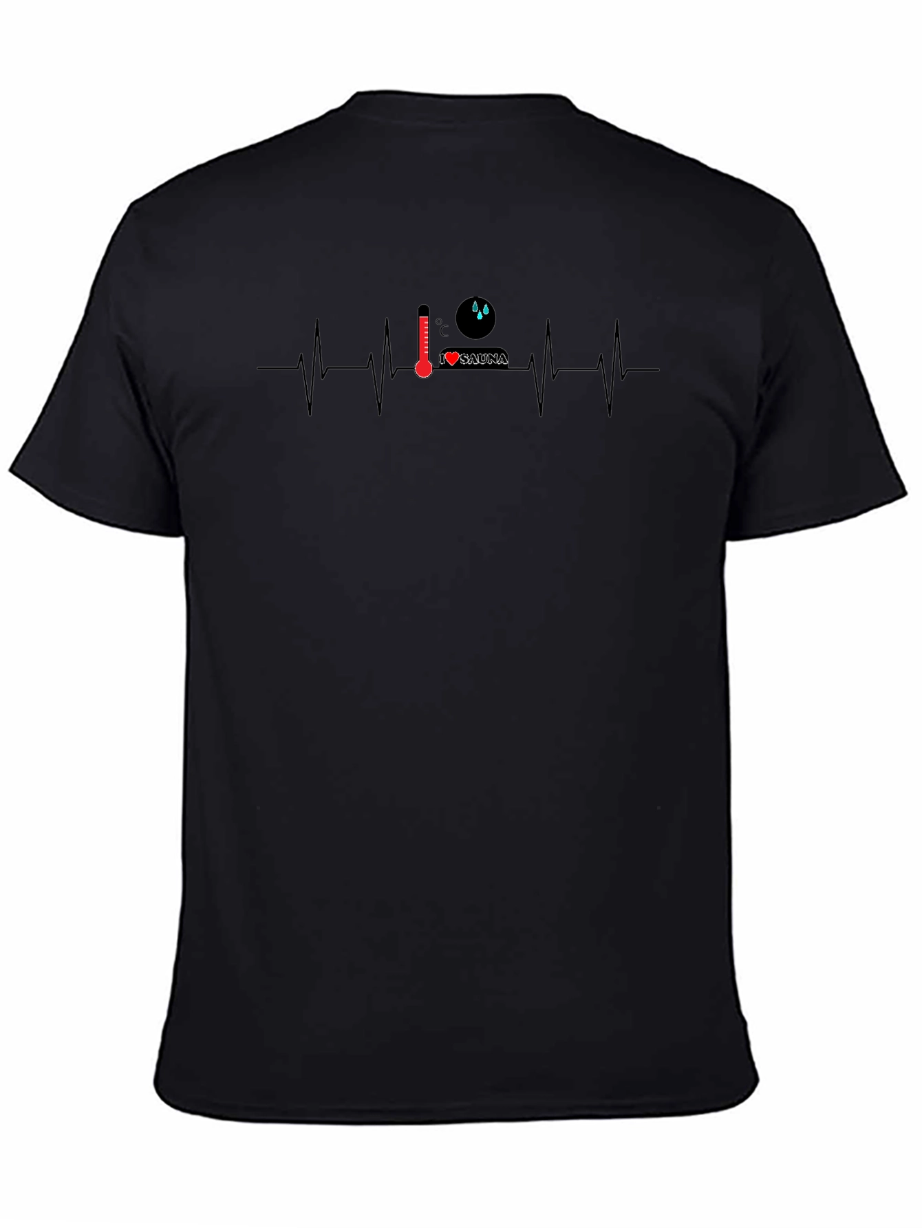 I Love Sauna Black T-Shirt