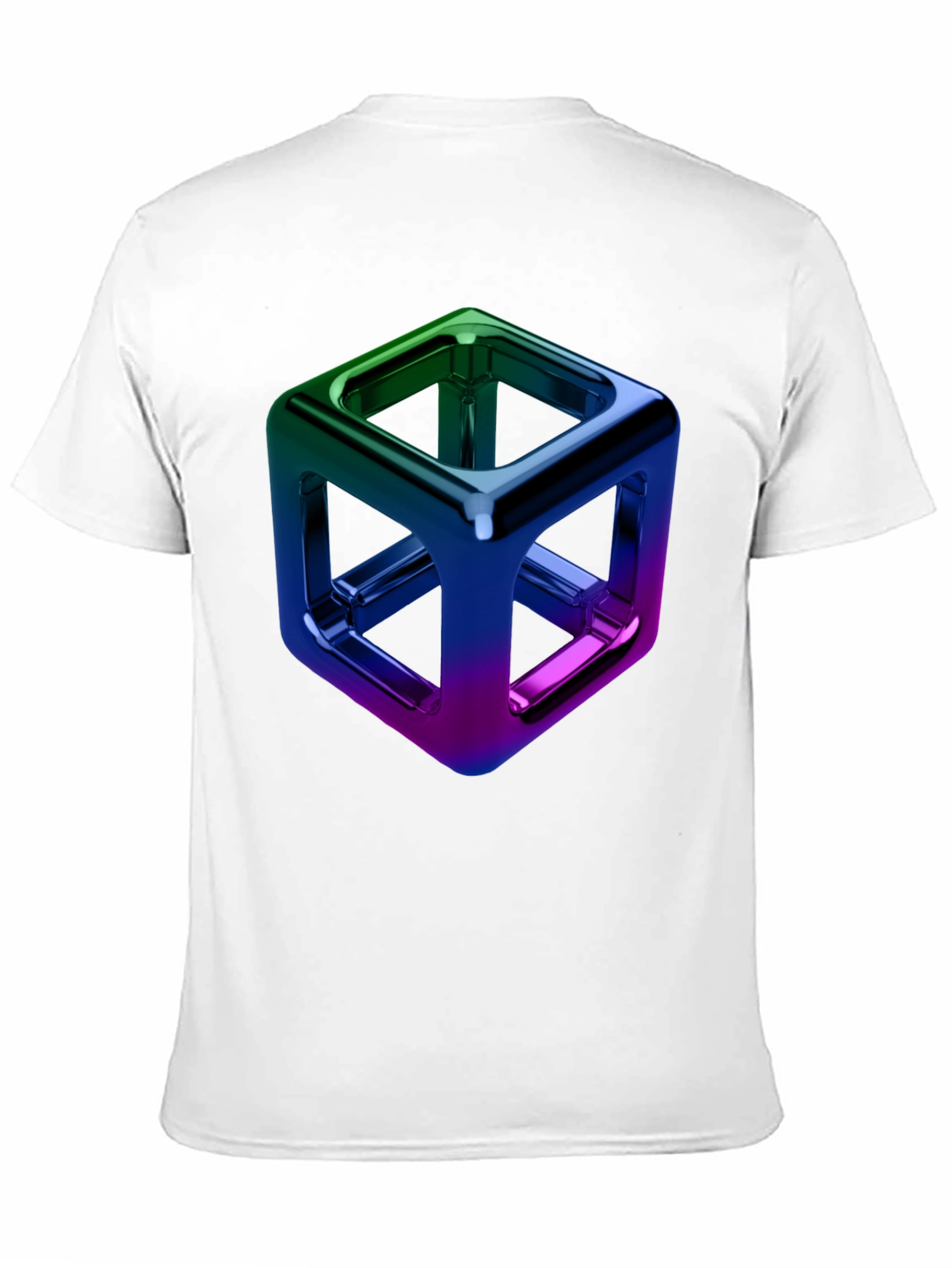 Prism Cube Graphic Tee - Sleek Modern Design